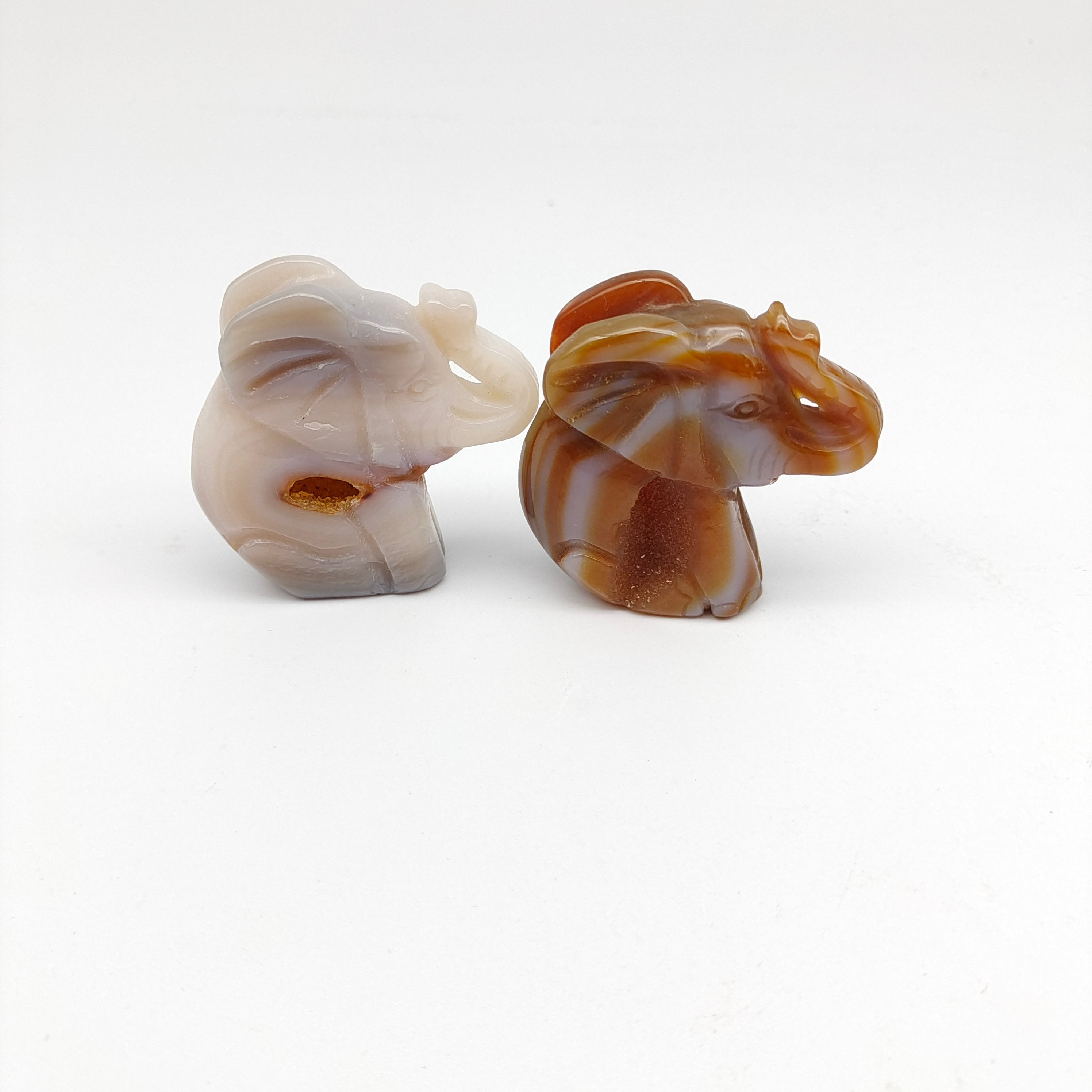 Agate geode elphant