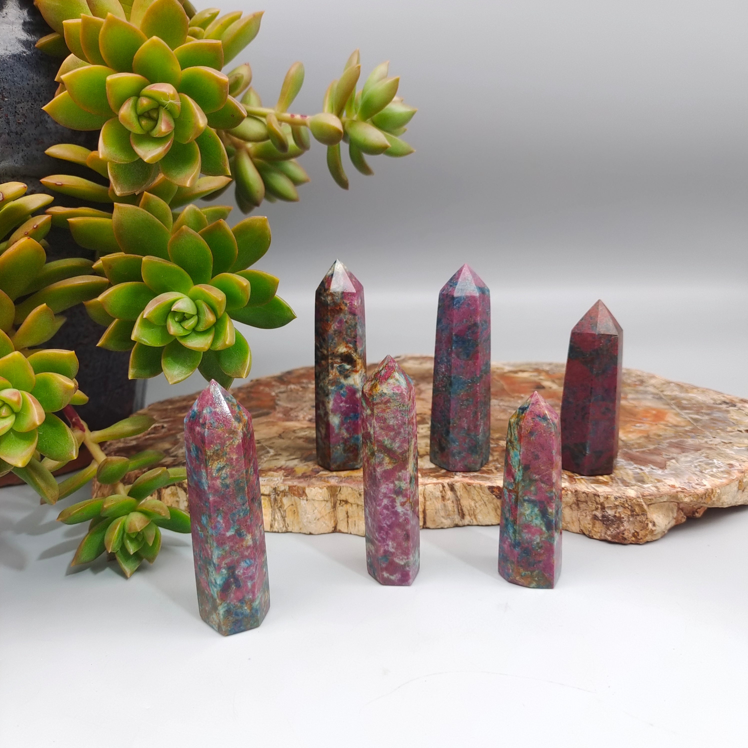 Ruby cyanite tower
