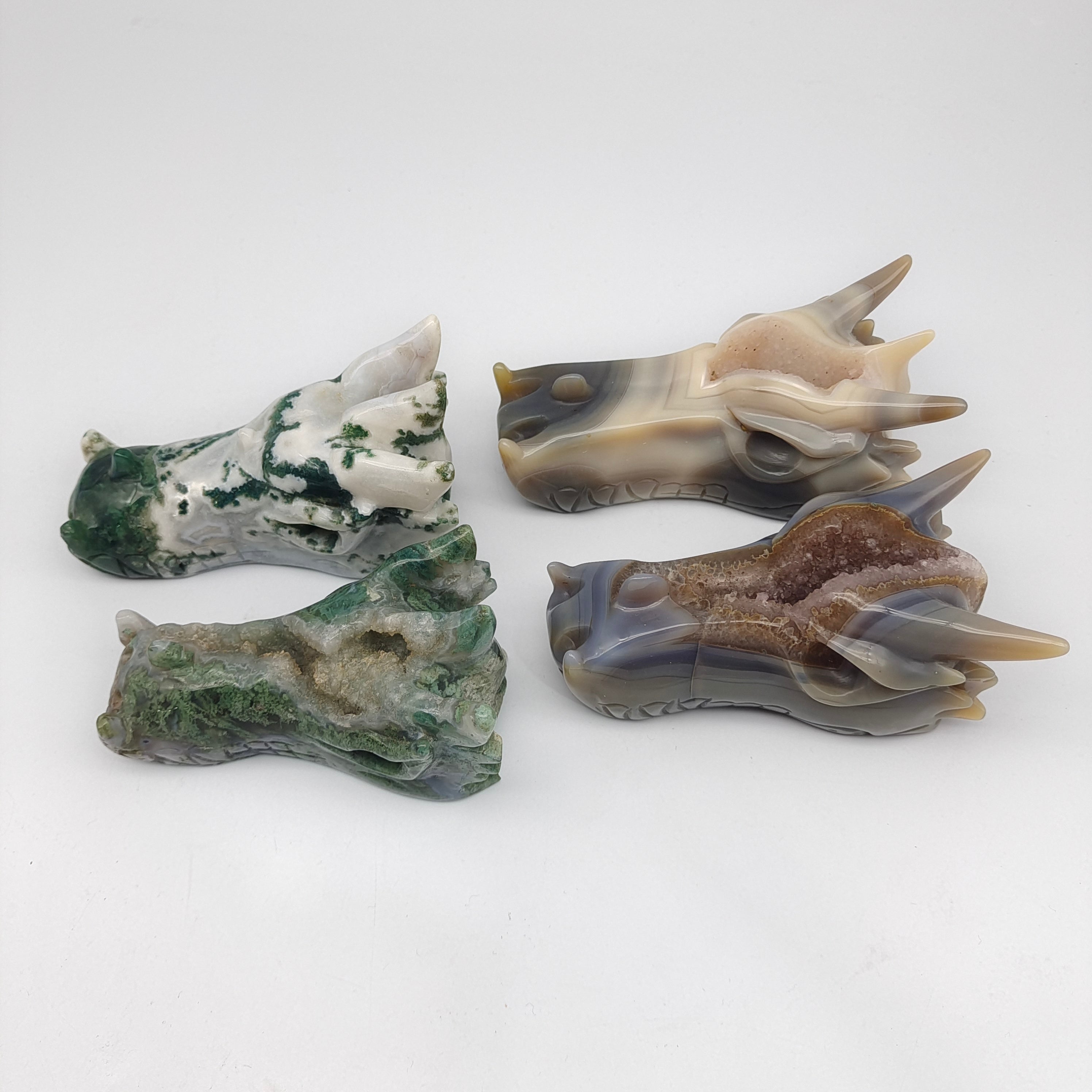 Dragon head of different materials