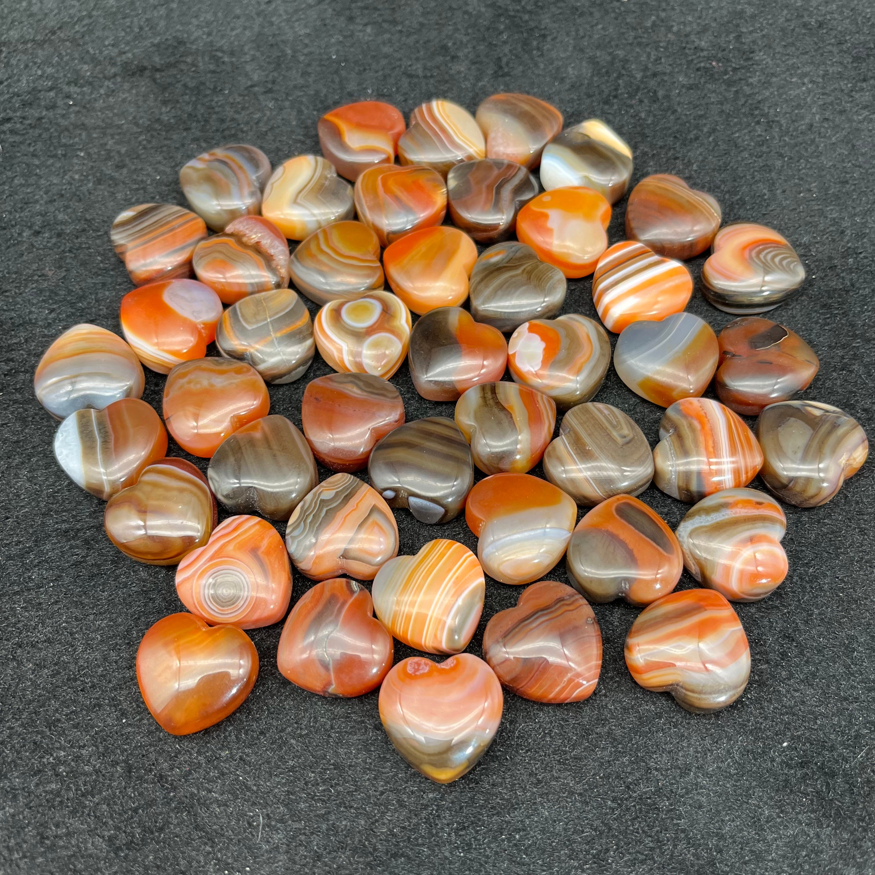red agate heart