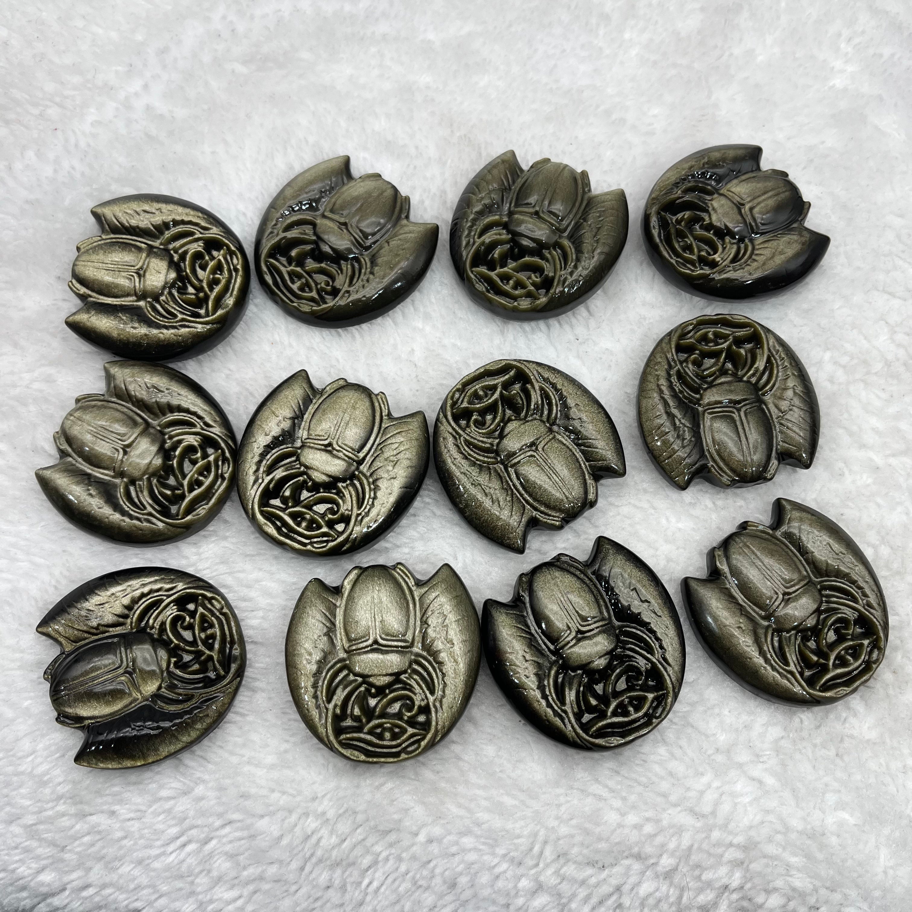 scarab of different materials