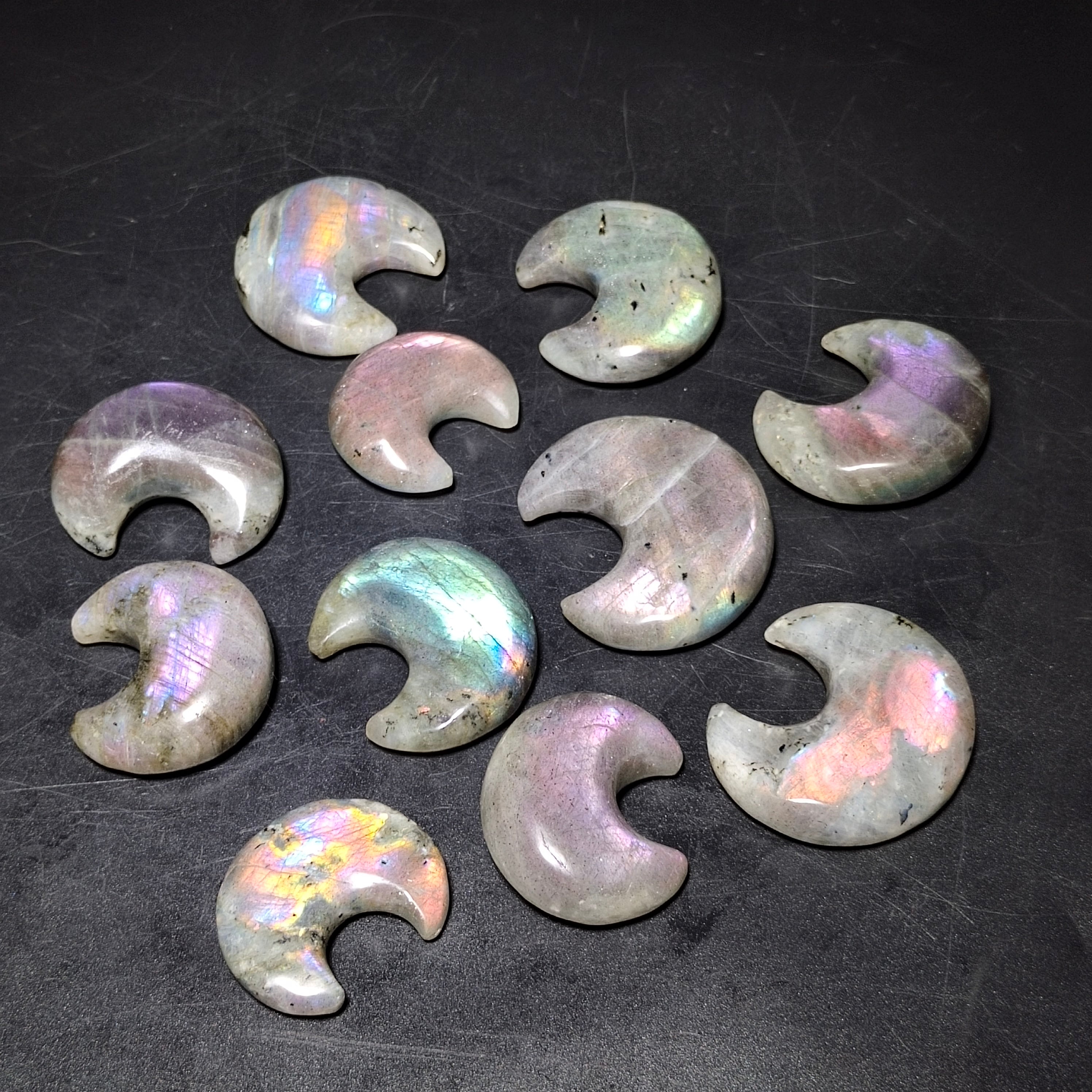 Fluorite,Labradorite Moon