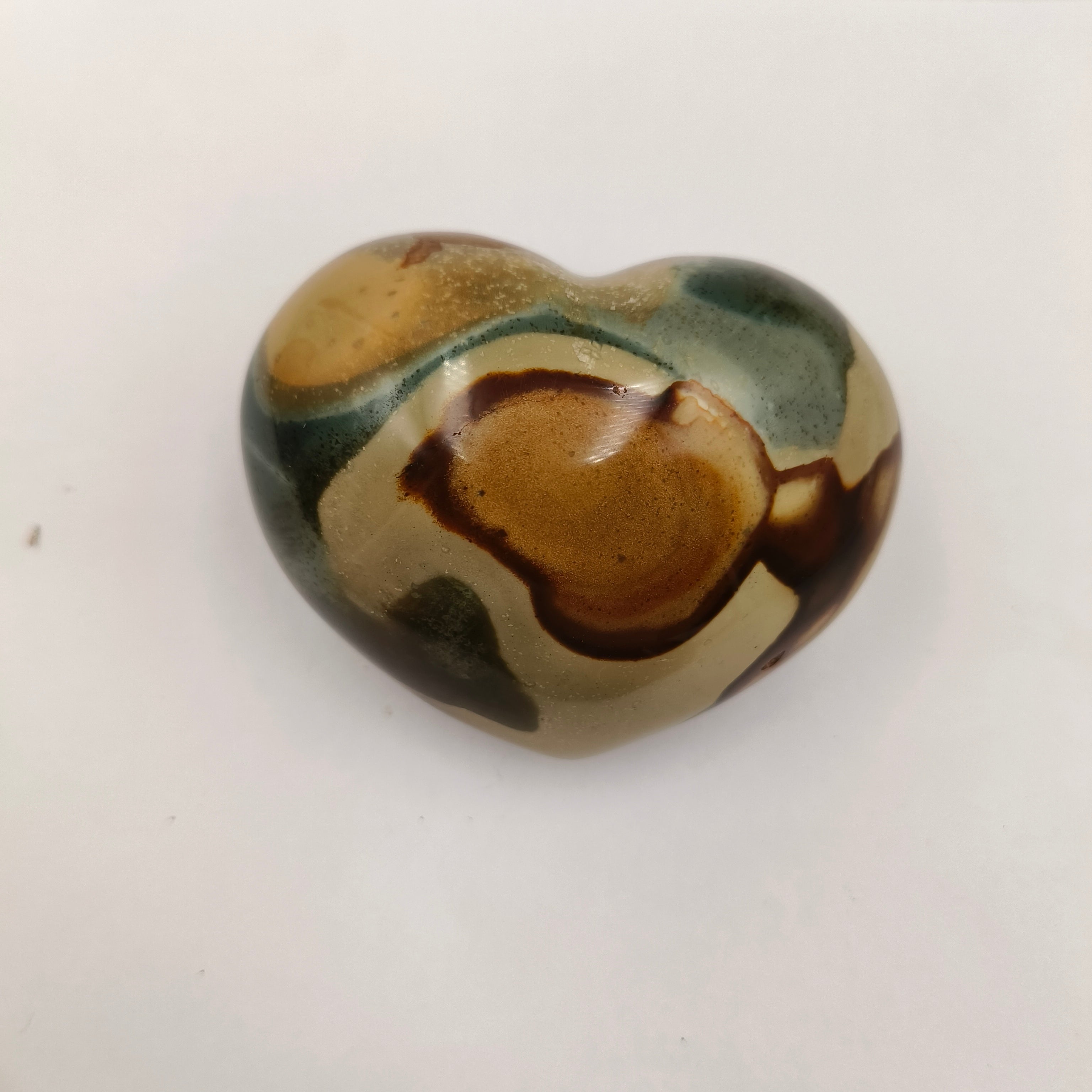 Polychrome jasper heart