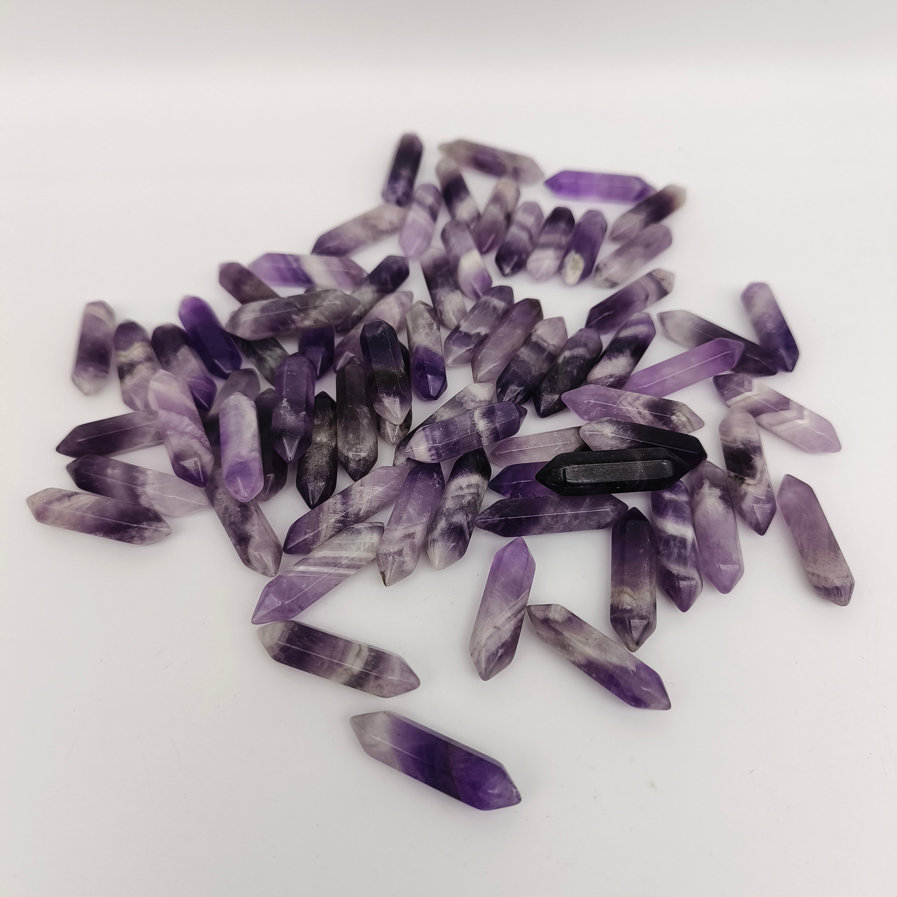 Amethyst,yellow tiger's eye DT