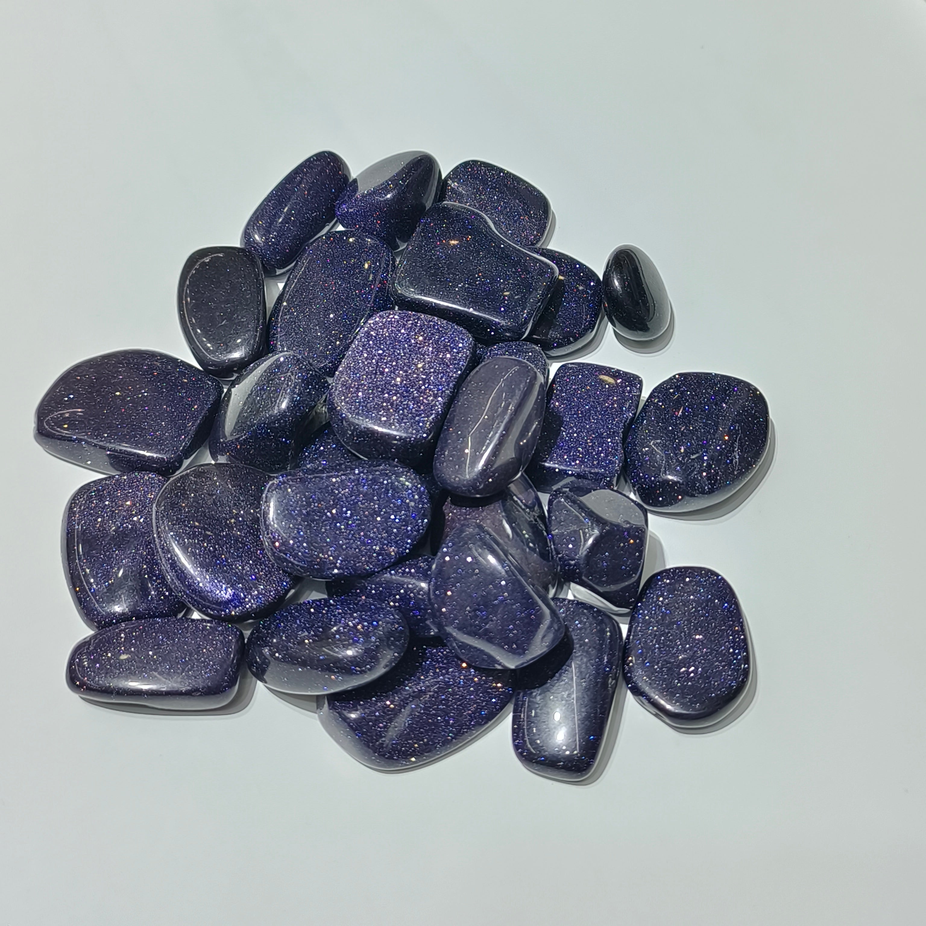 Blue snadstone tumbles