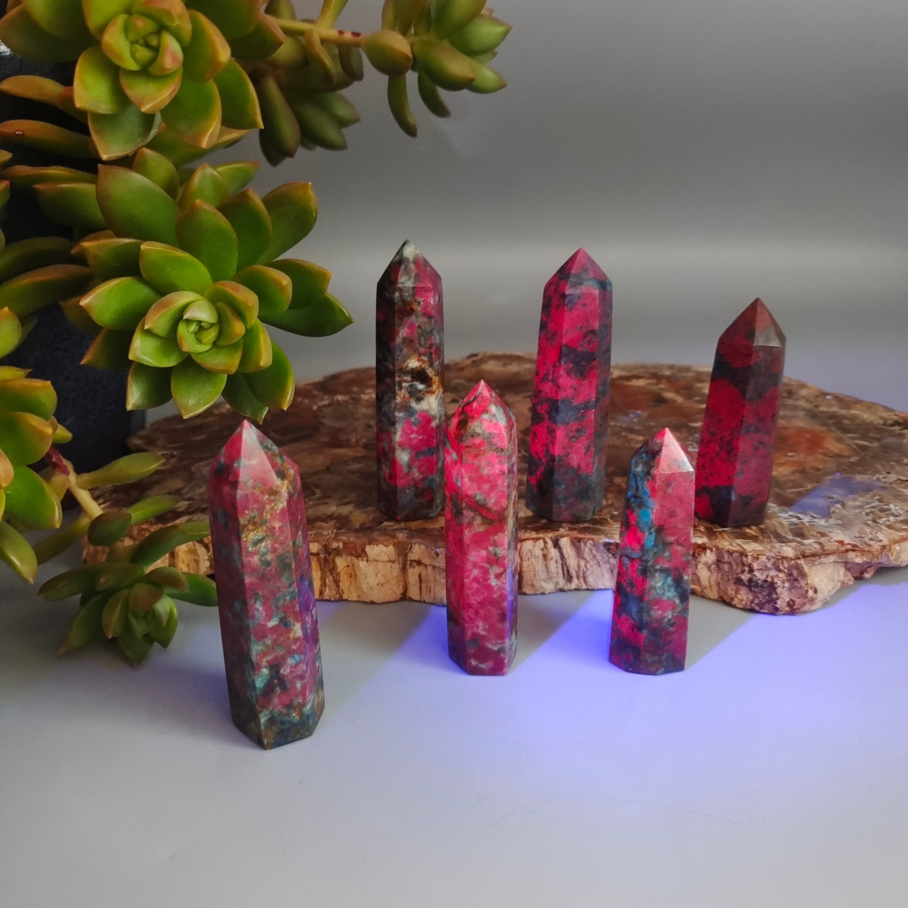 Ruby cyanite tower