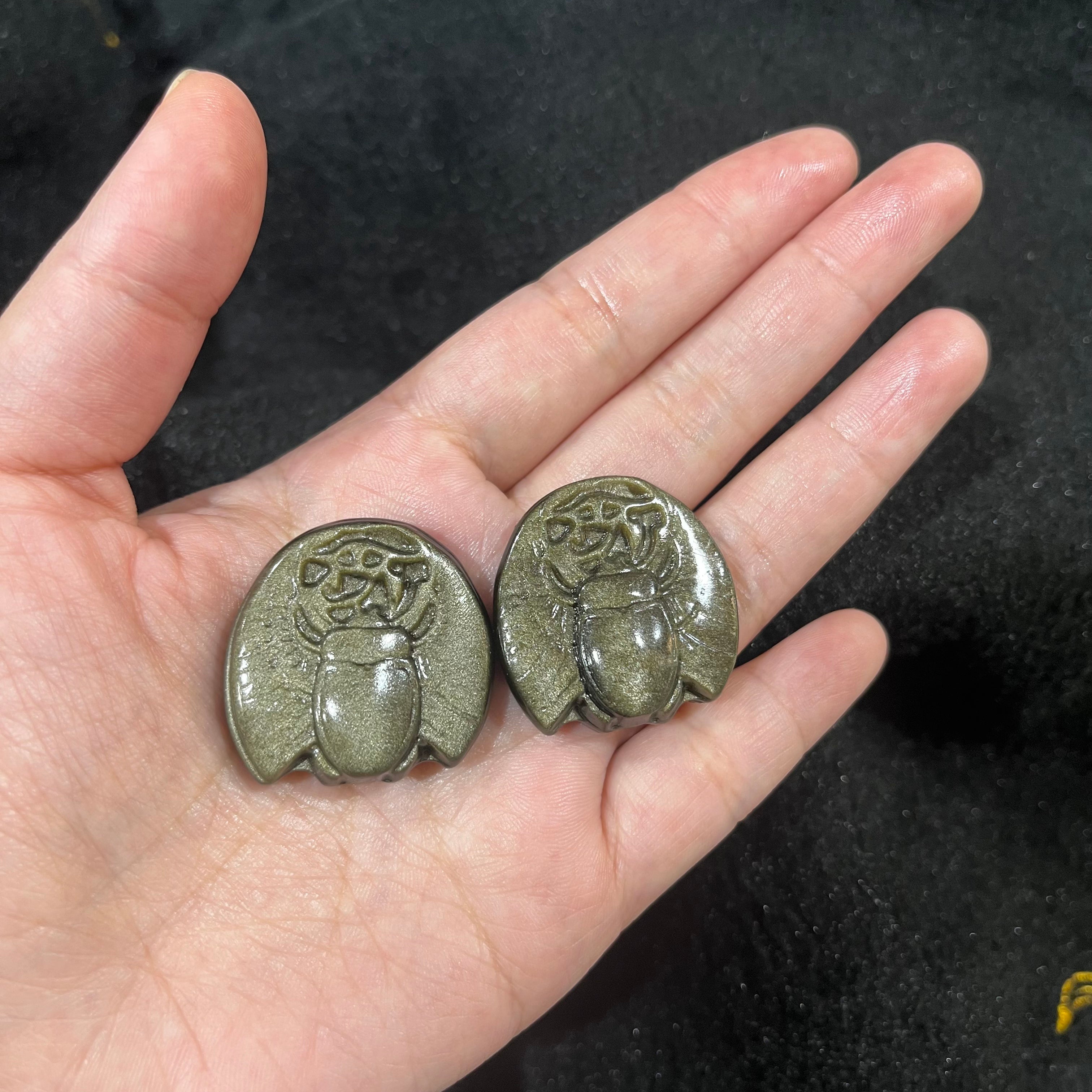 scarab of different materials