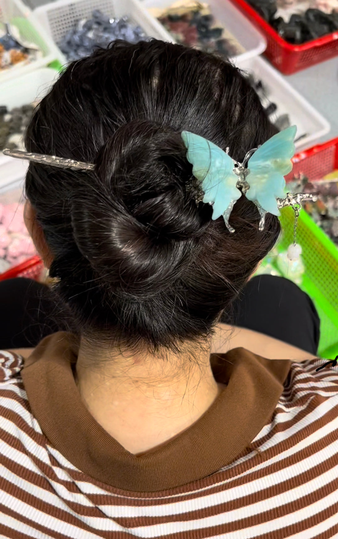 butterfly hairpin