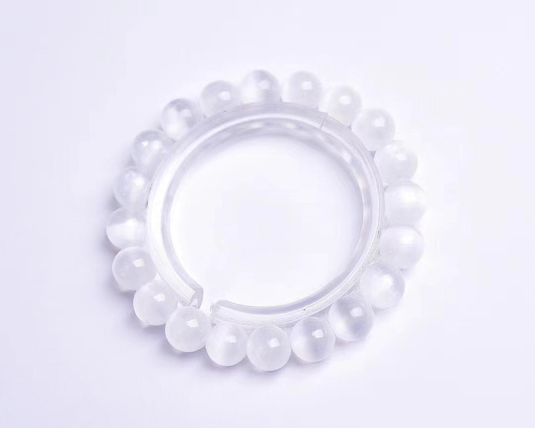 selenite bracelet