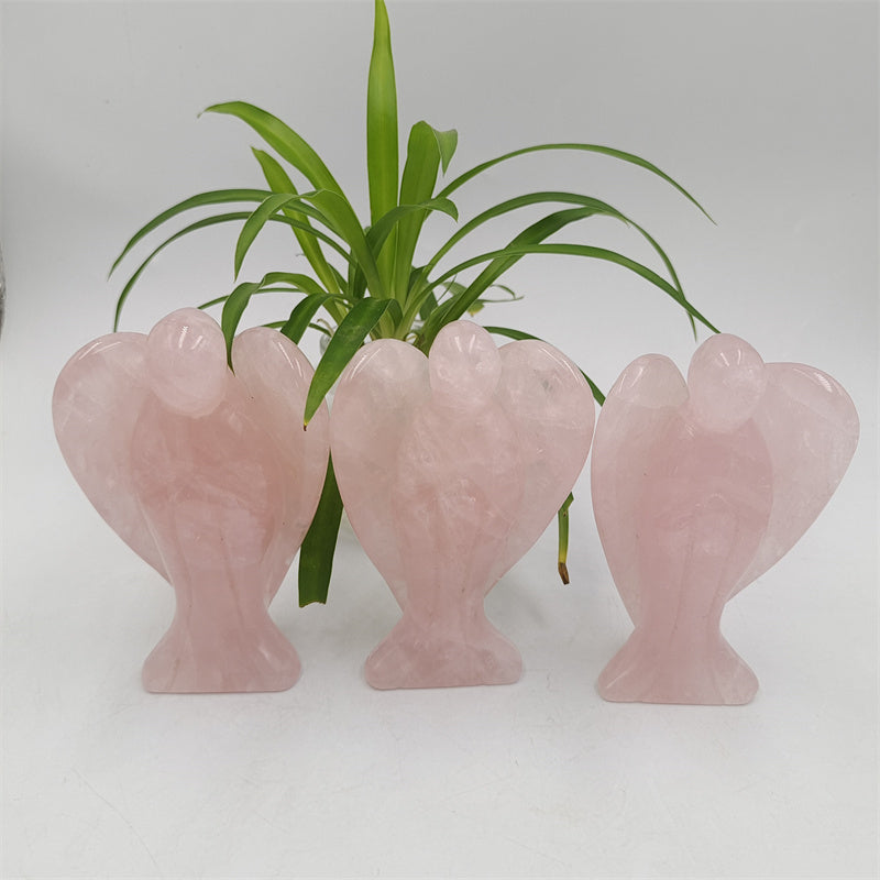Rose quartz angel
