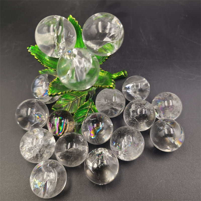 Clear quartz Rainbow sphere