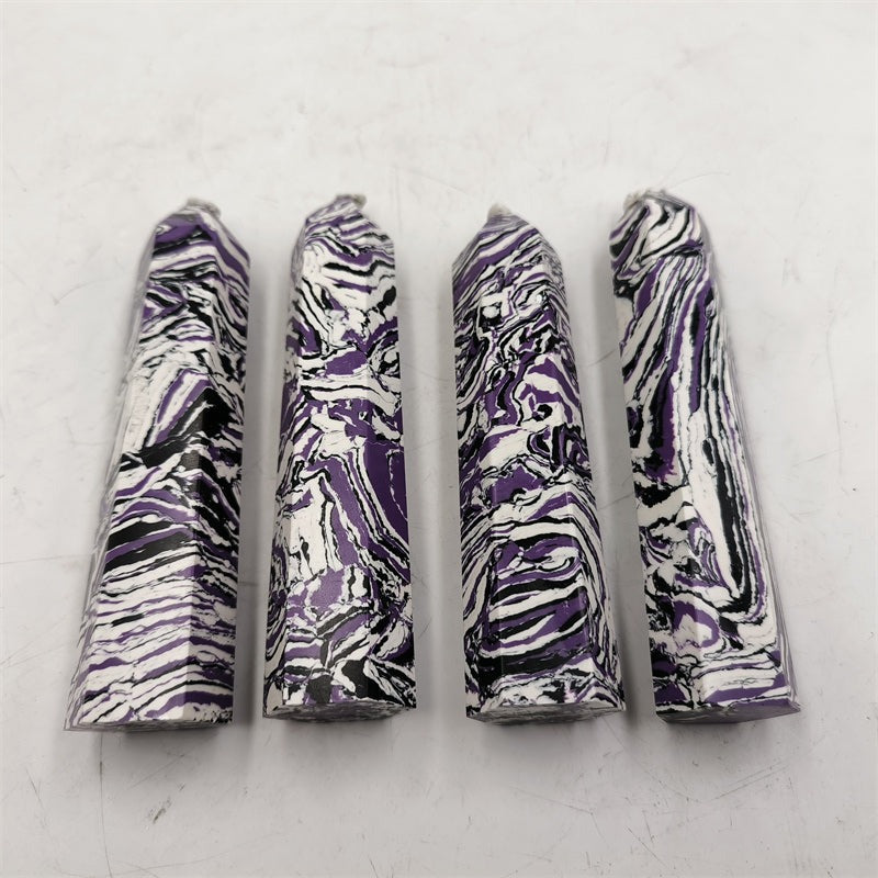 Purple zebra tower