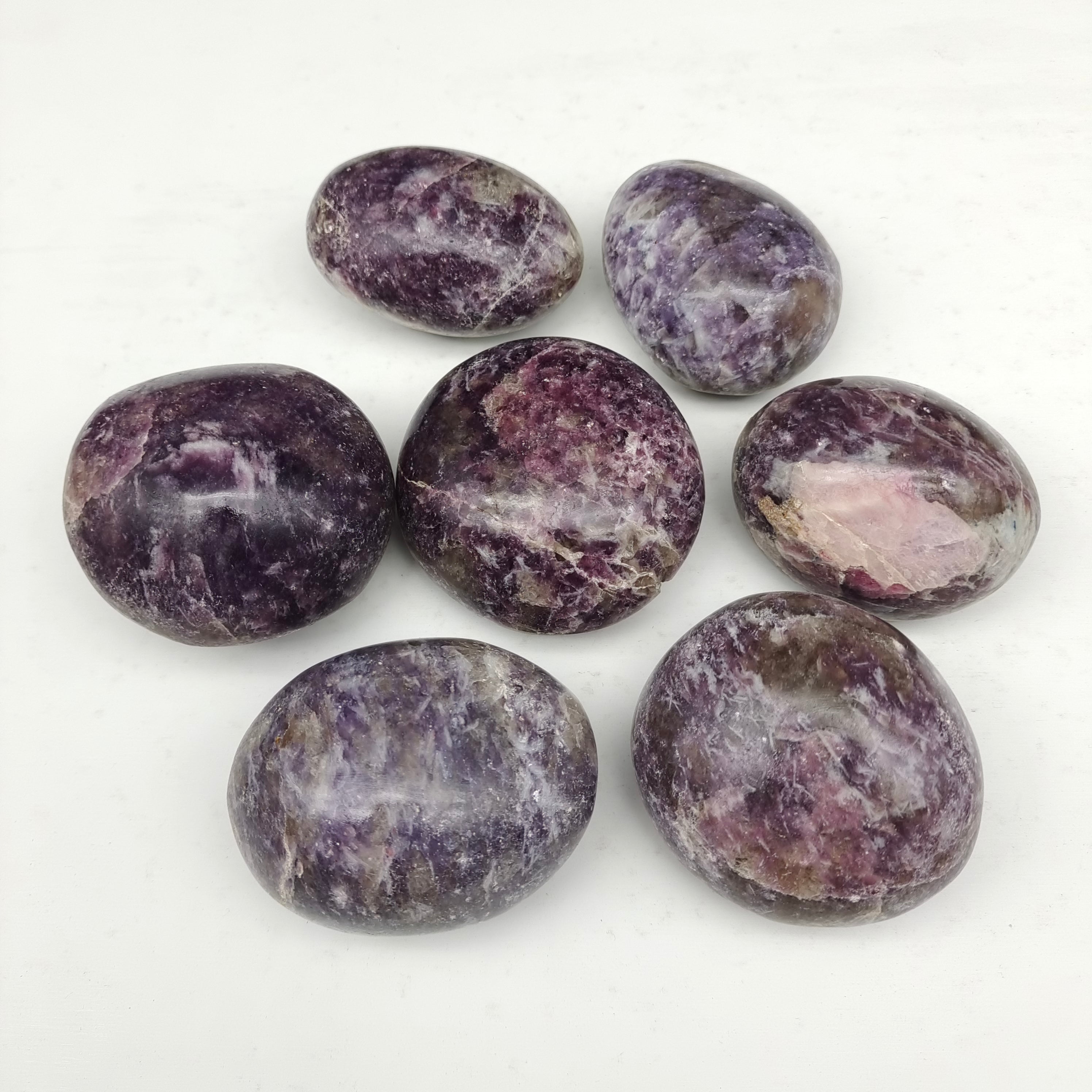 Lepidolite palmstone