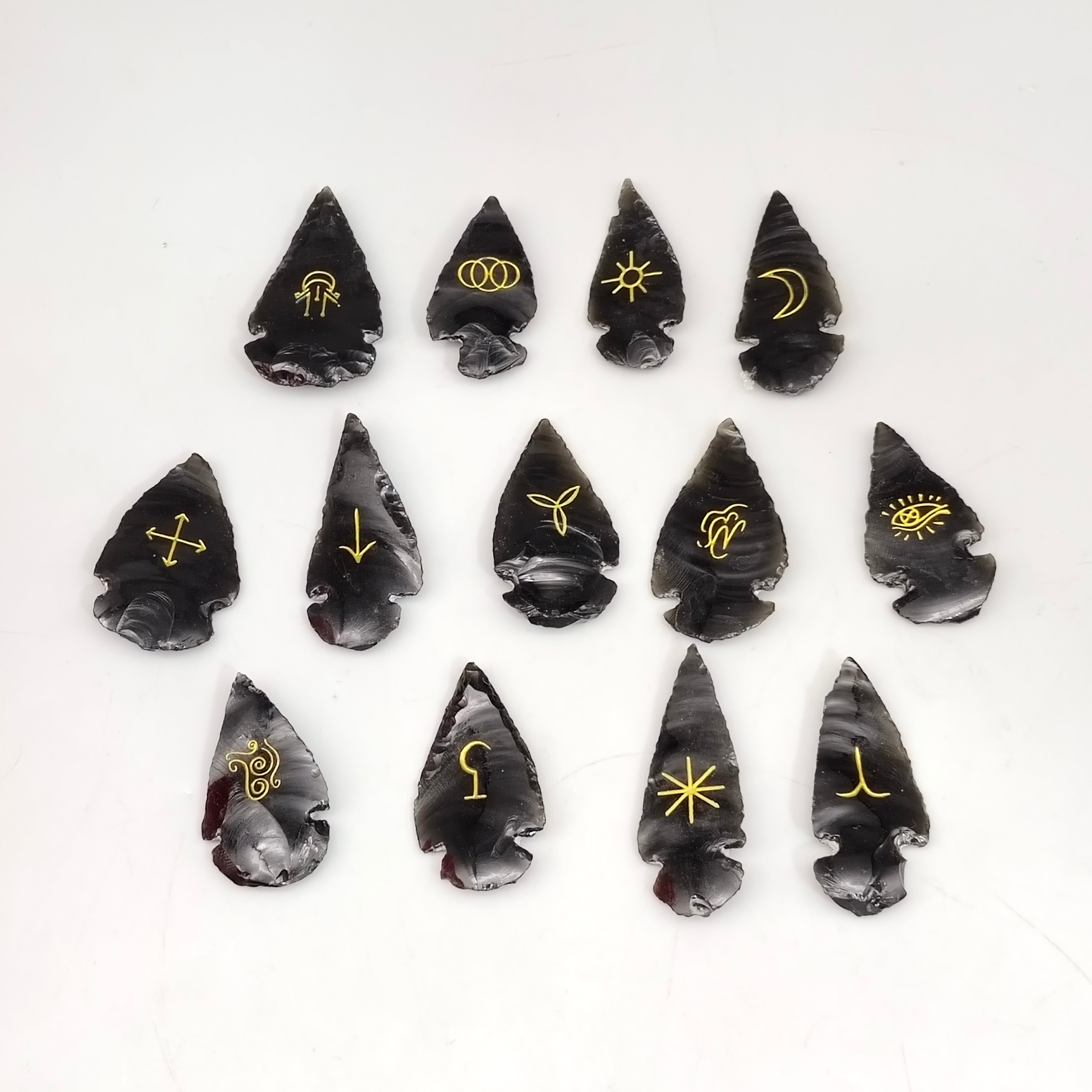 Black Obsidian Arrow Witch Rune