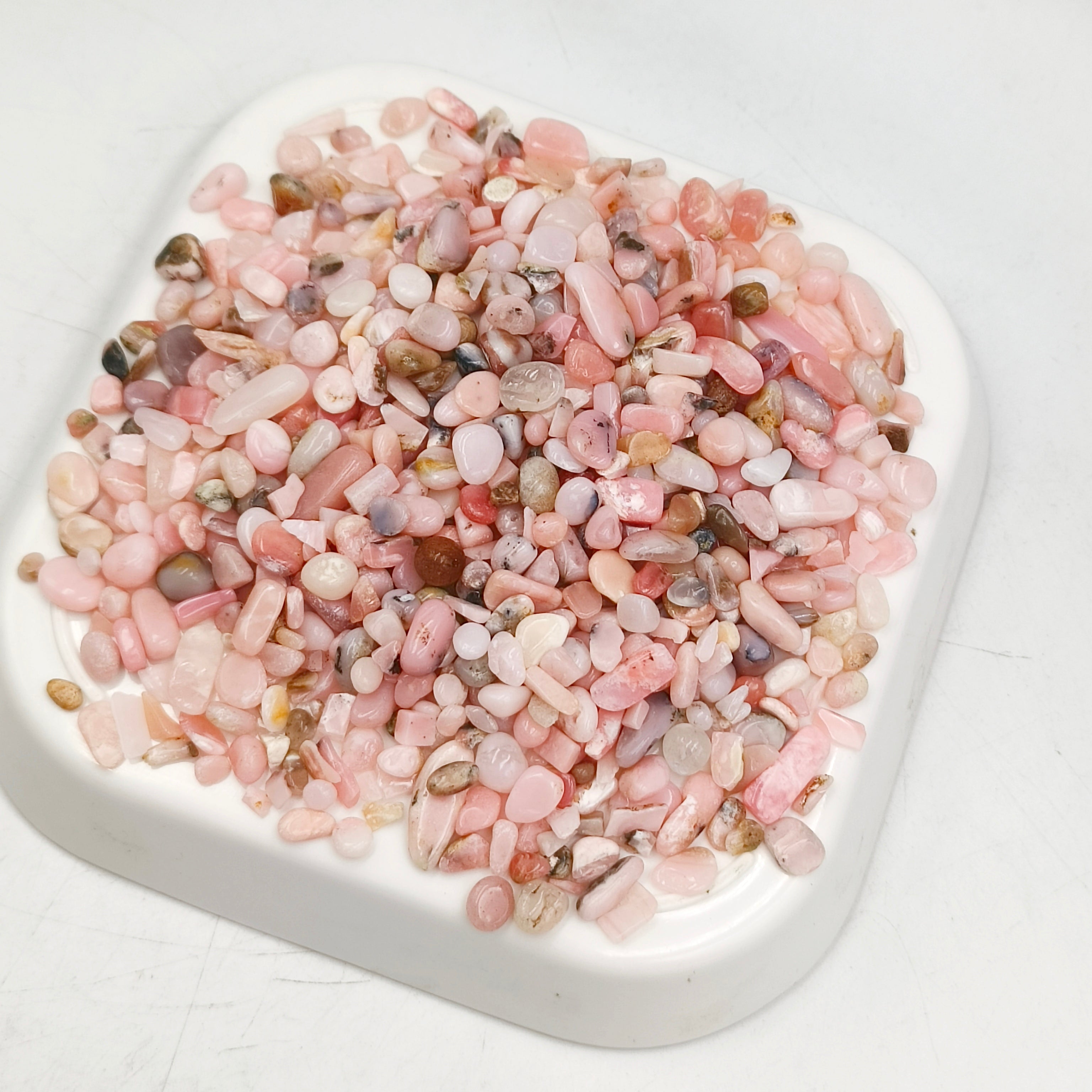 Pink opal chips