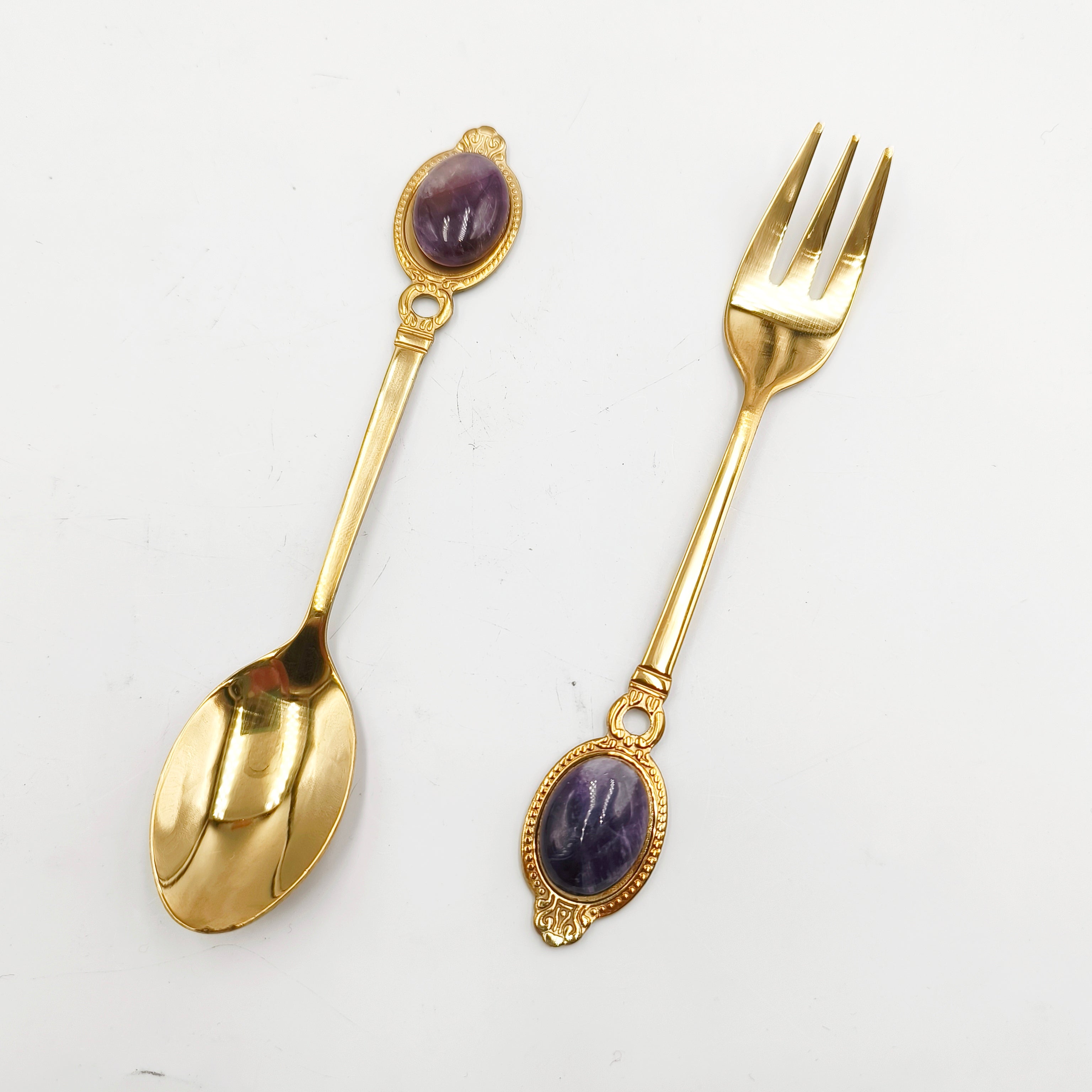 Spoon and fork sets in various materials