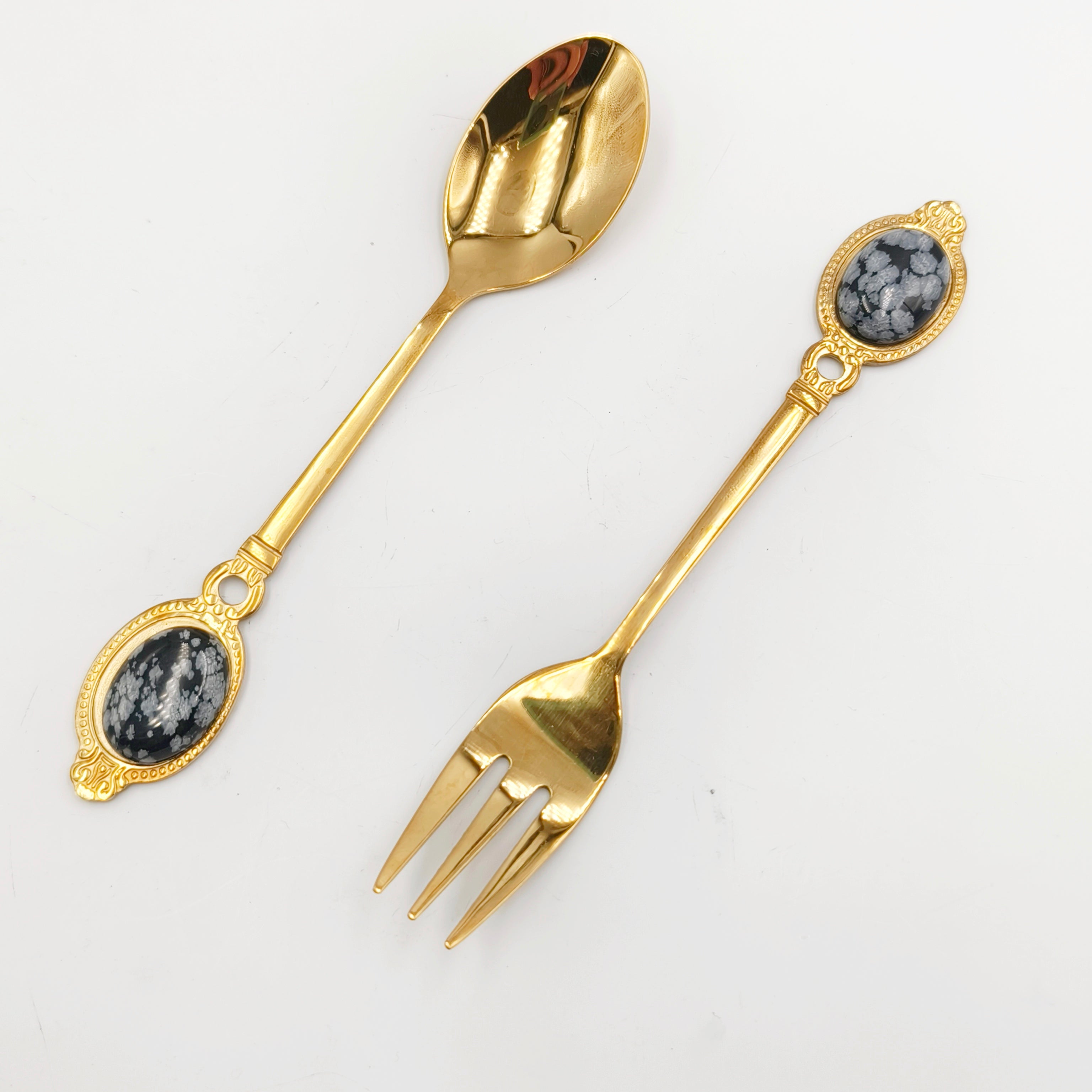 Spoon and fork sets in various materials