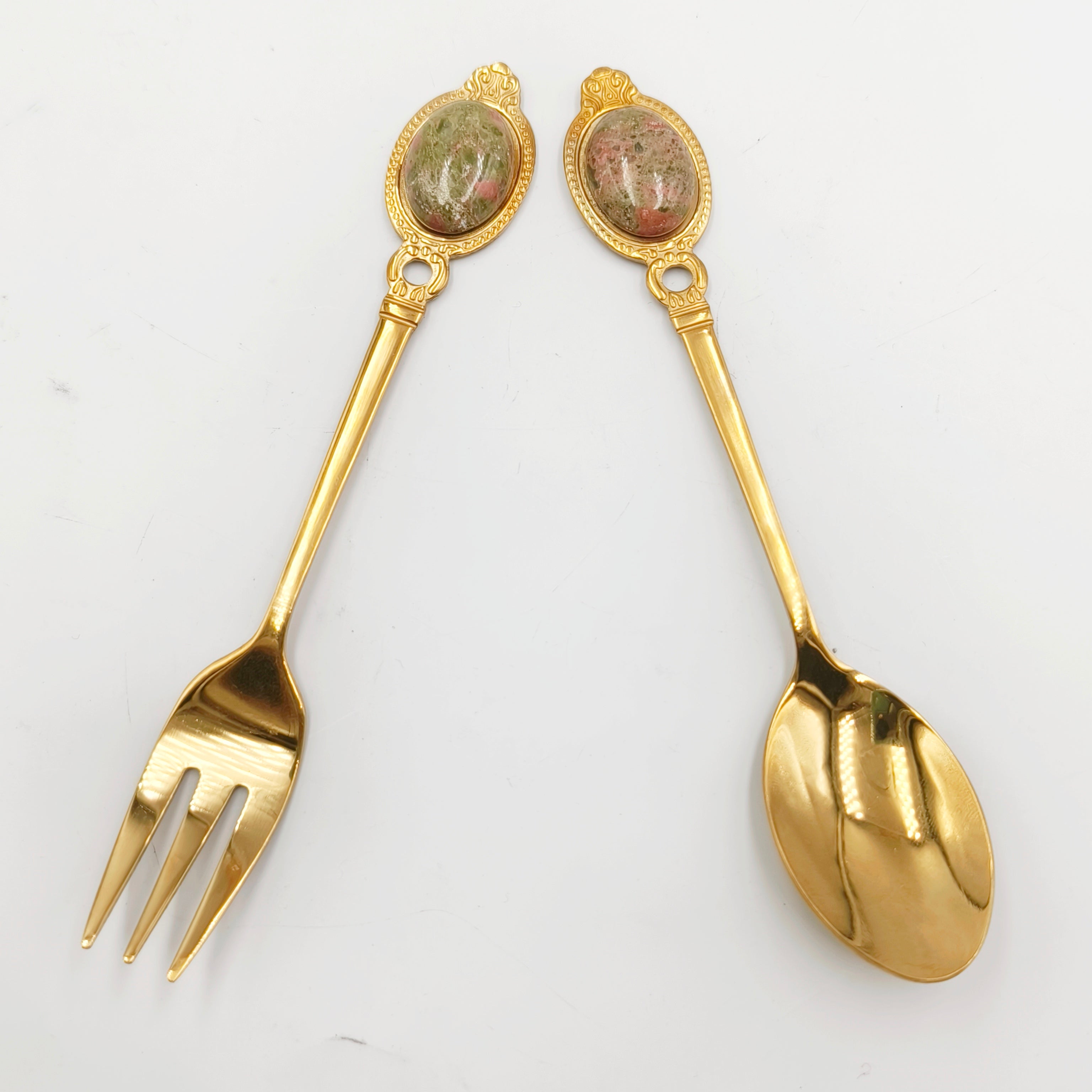 Spoon and fork sets in various materials