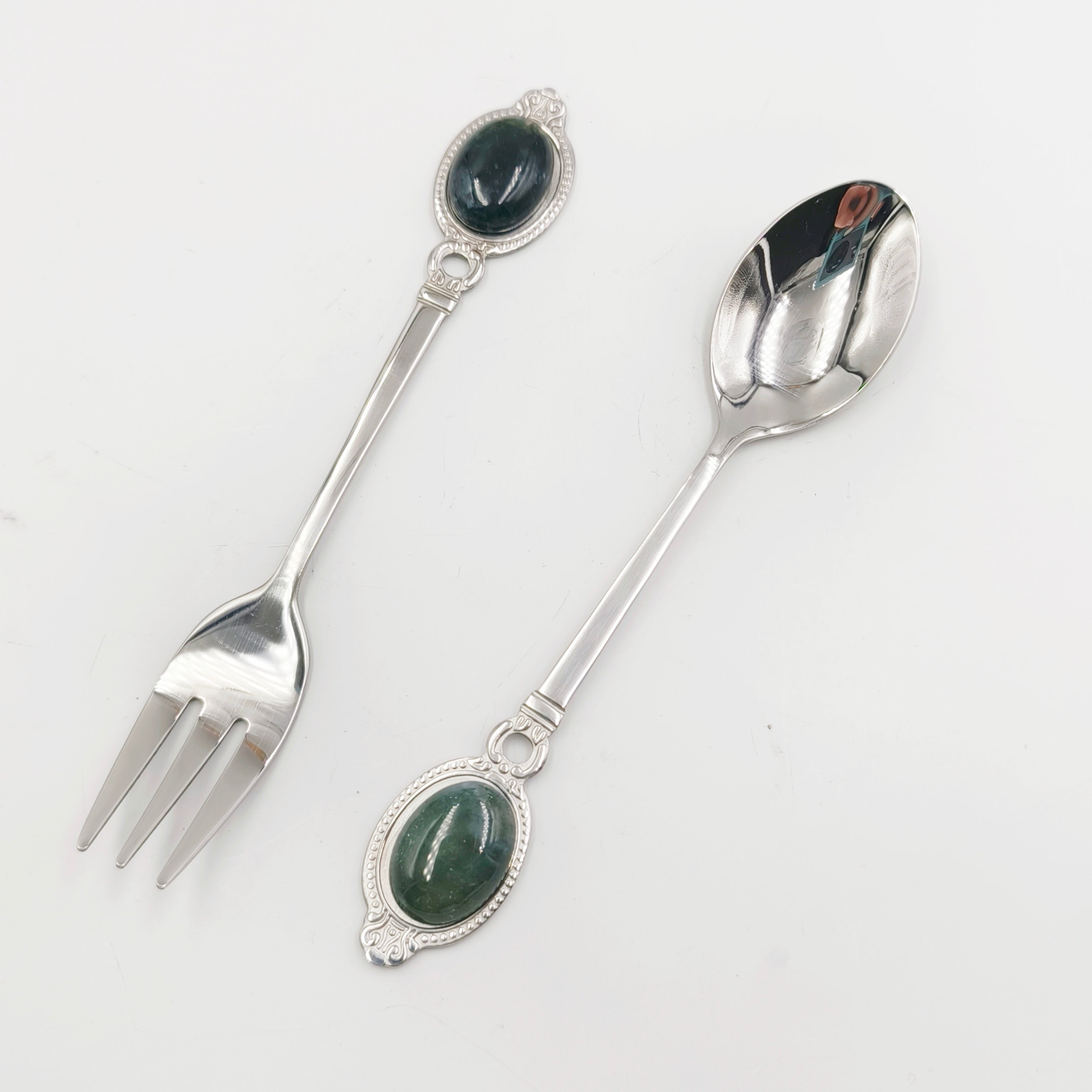 Spoon and fork sets in various materials