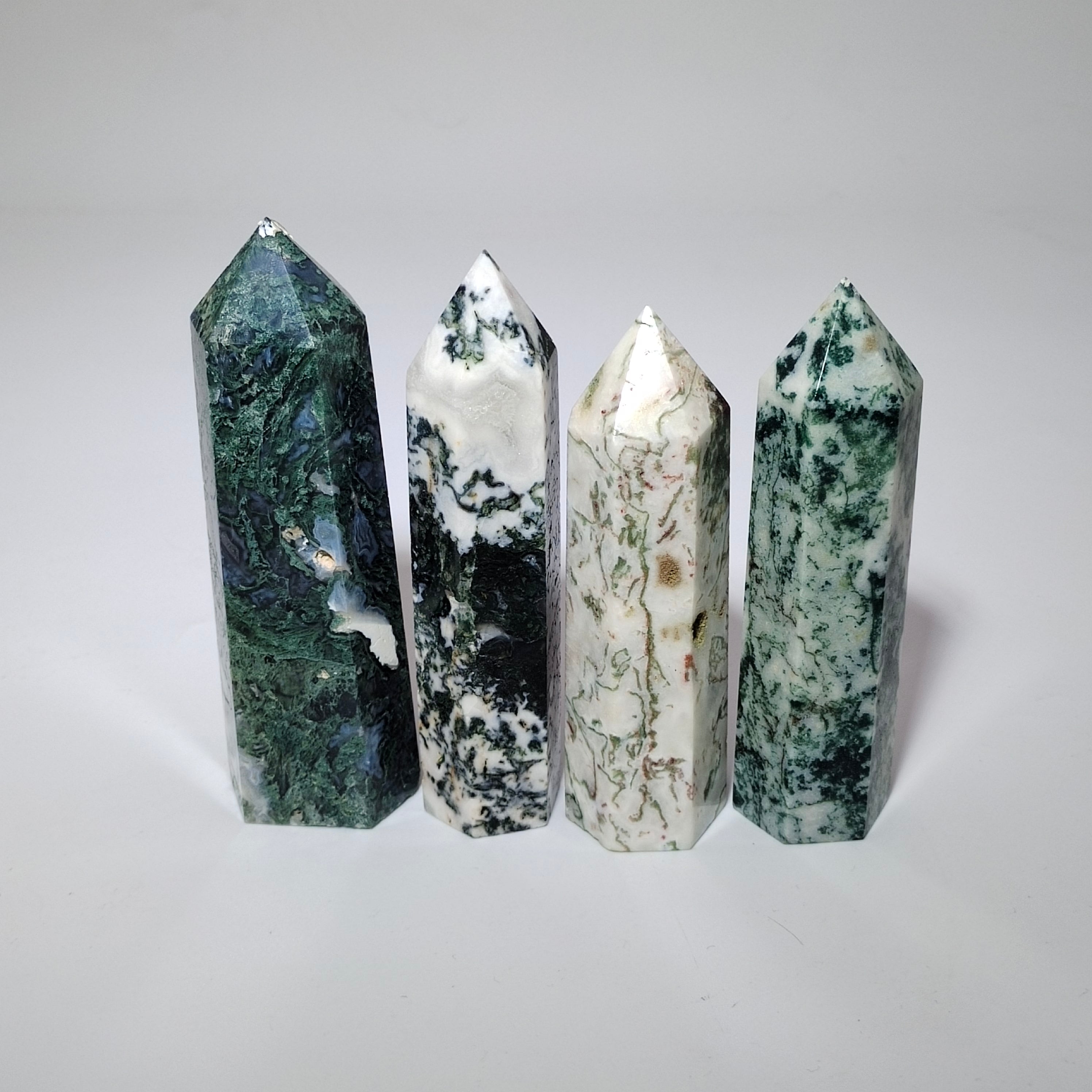 Moss agate tower