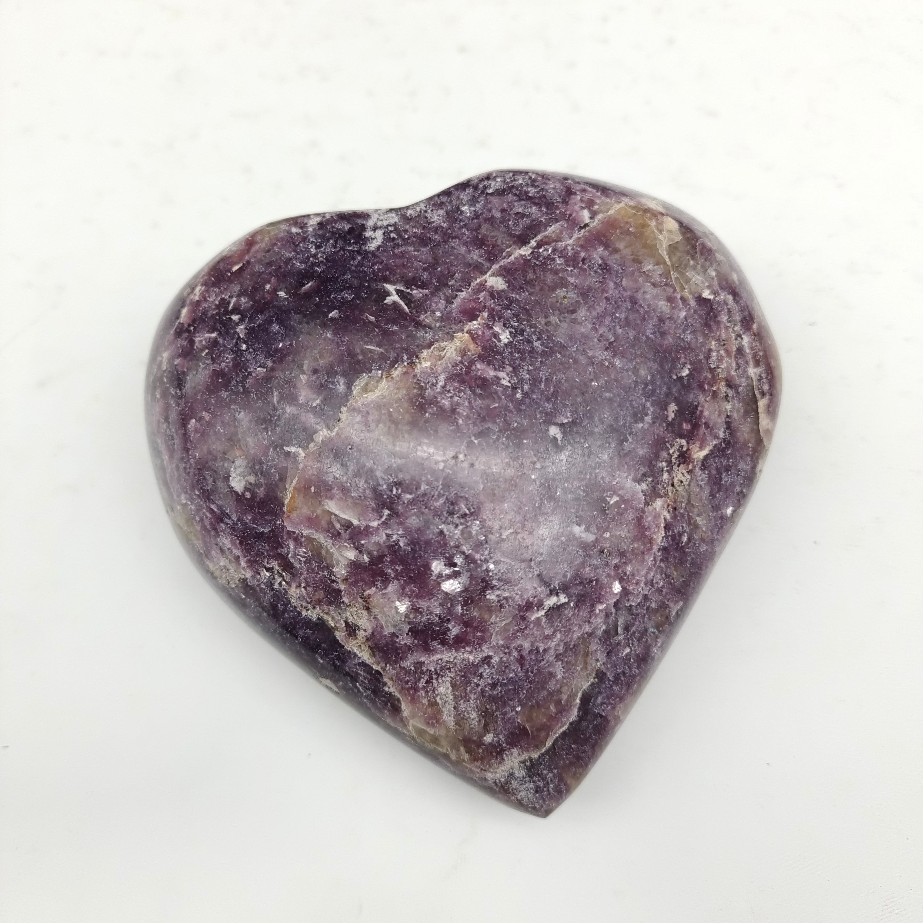 Lepidolite heart