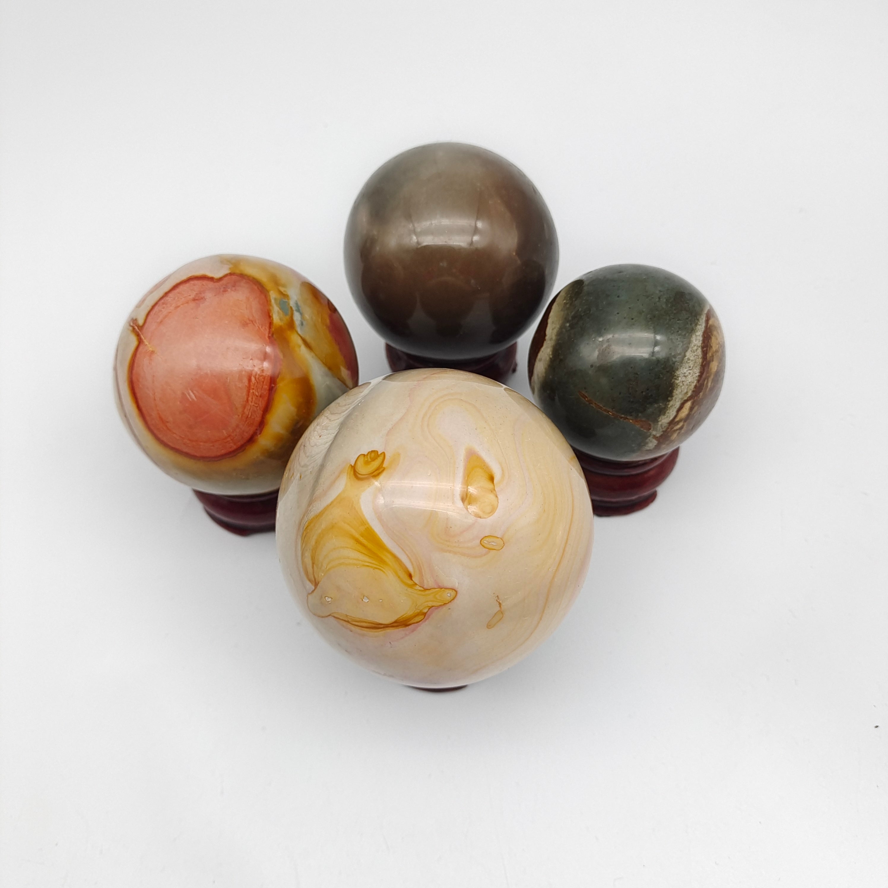 Polychrome jasper sphere