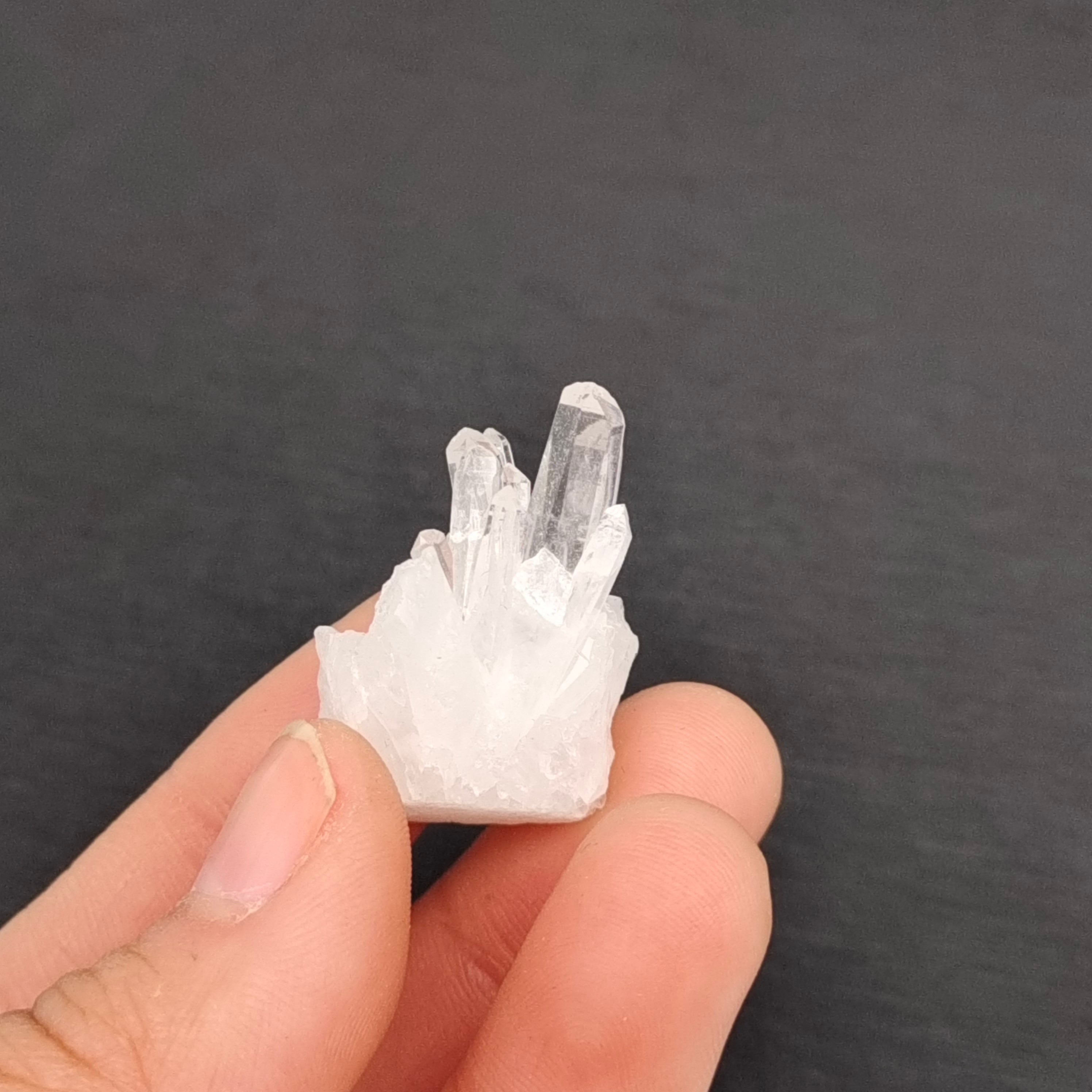 Mini clear quartz cluster