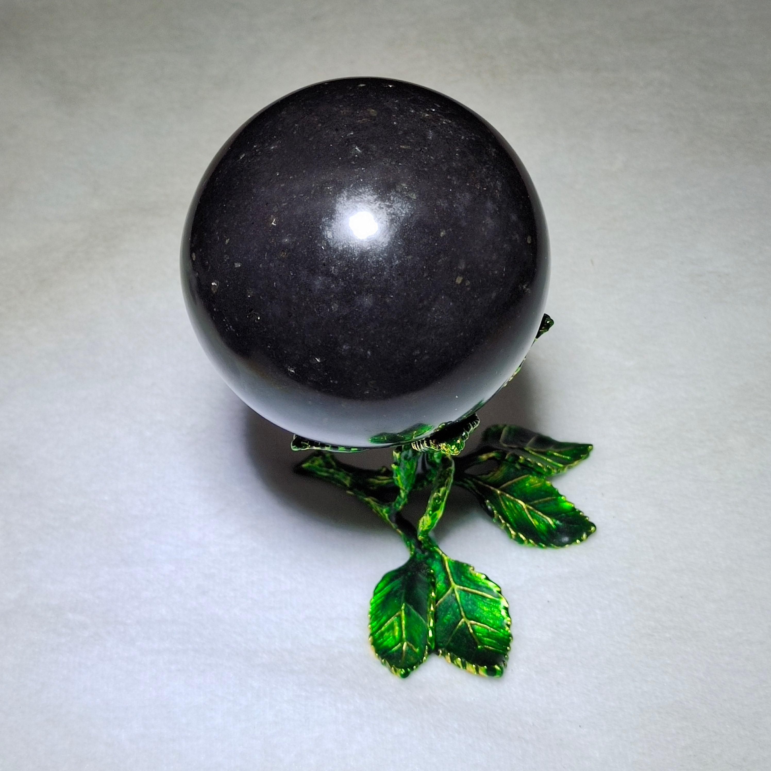 Black tourmaline sphere