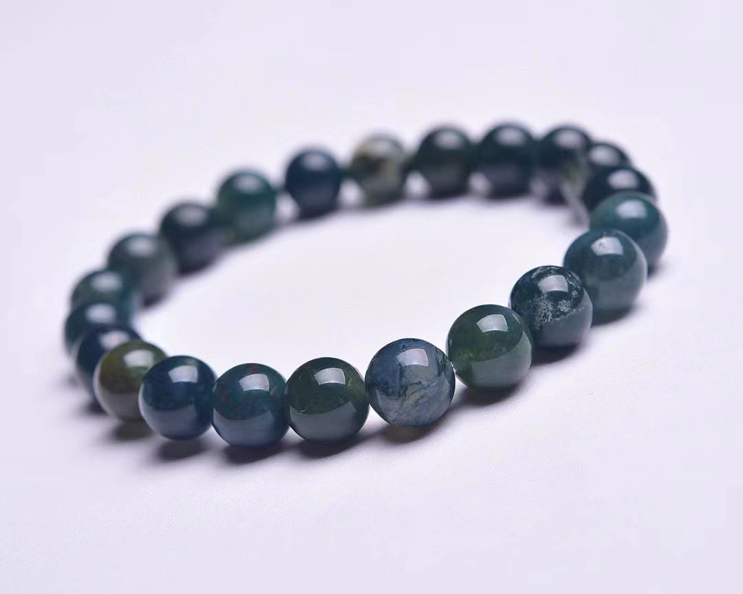 moss agate 8mm bracelet