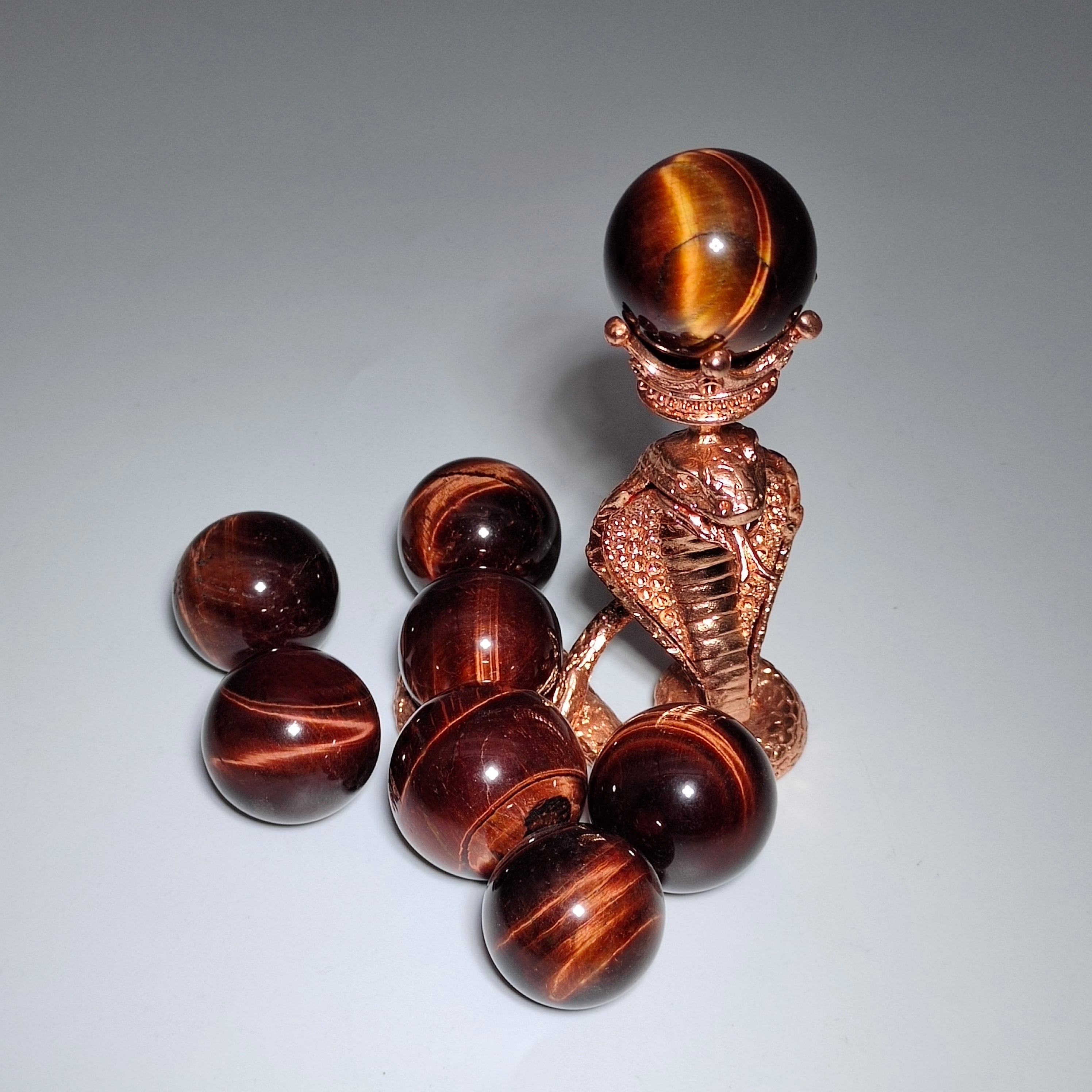 Red tiger eye sphere