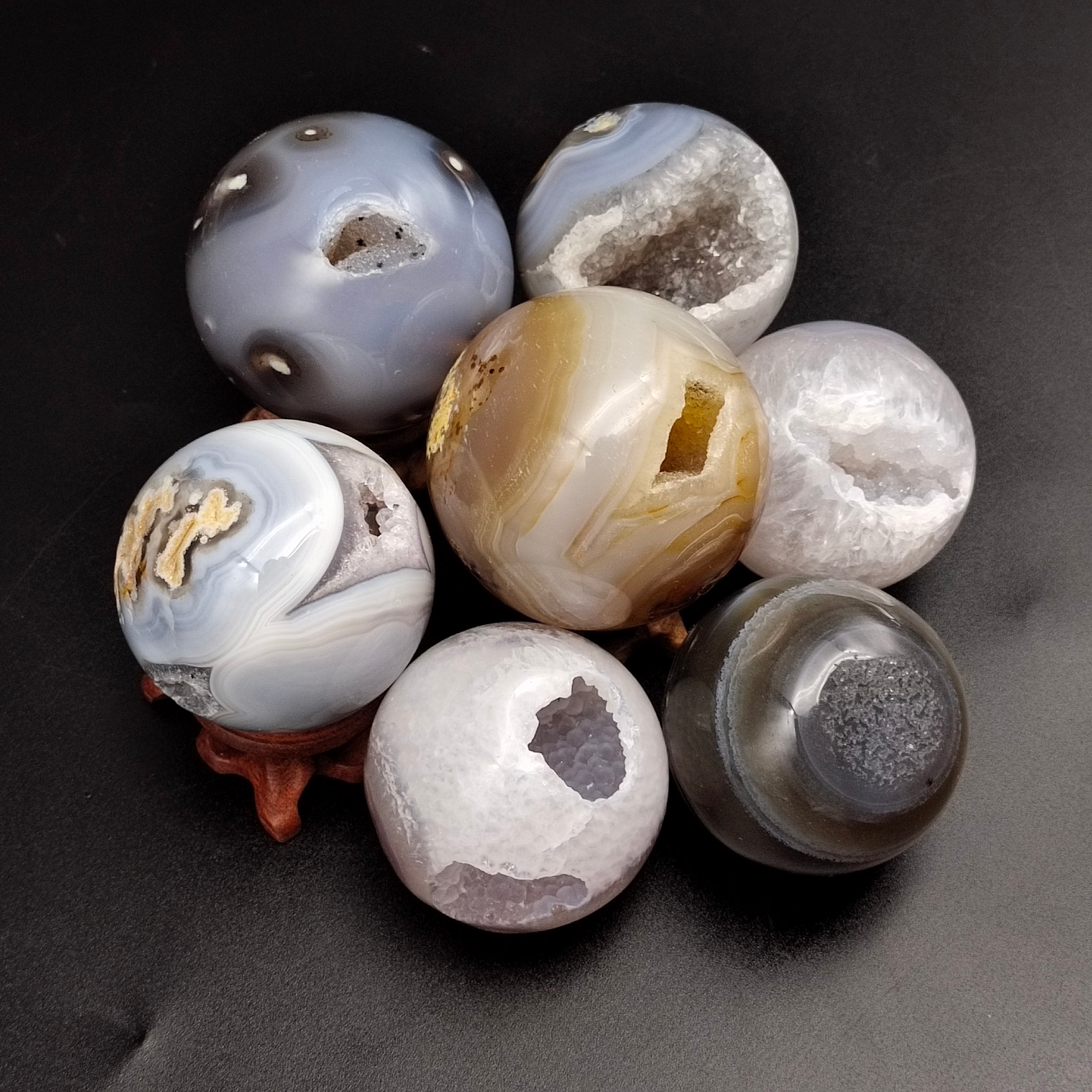 Agate geodes shpere