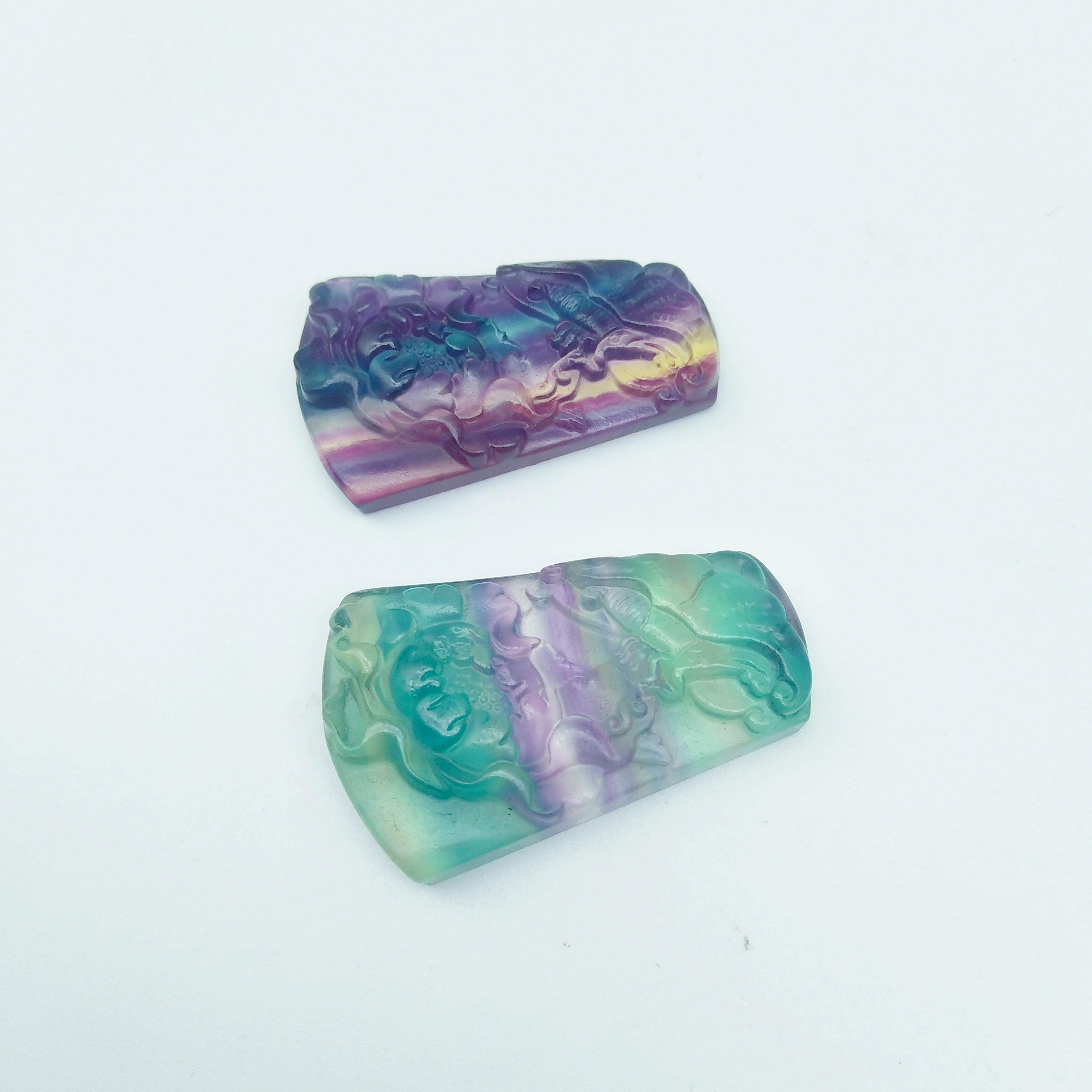 Fluorite Carved Pendant