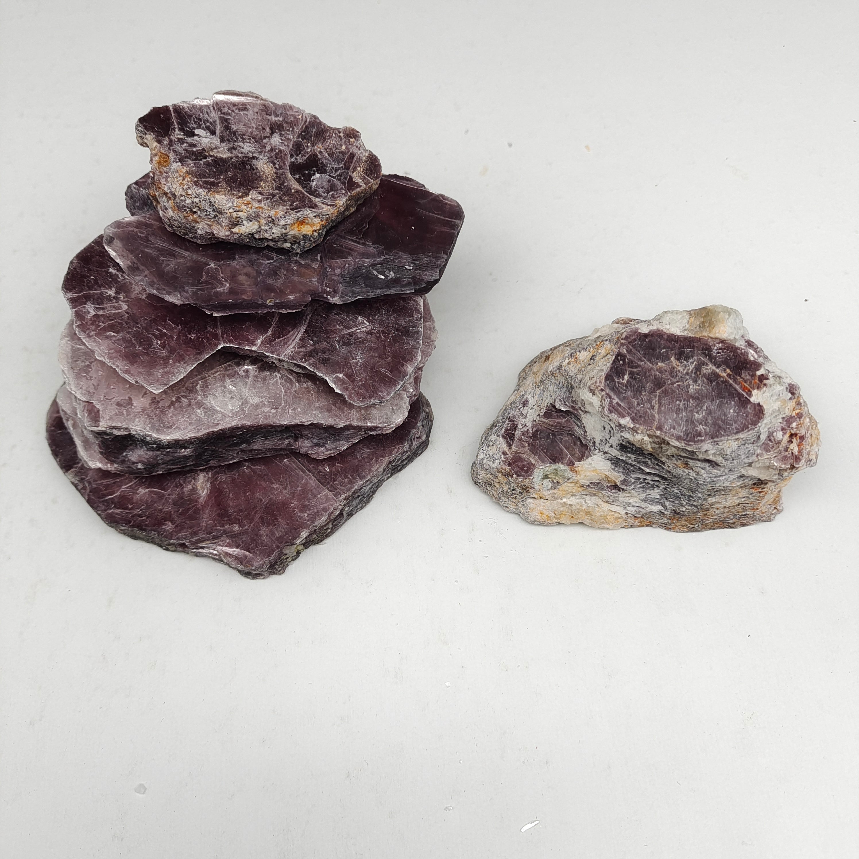 Lepidolite slice