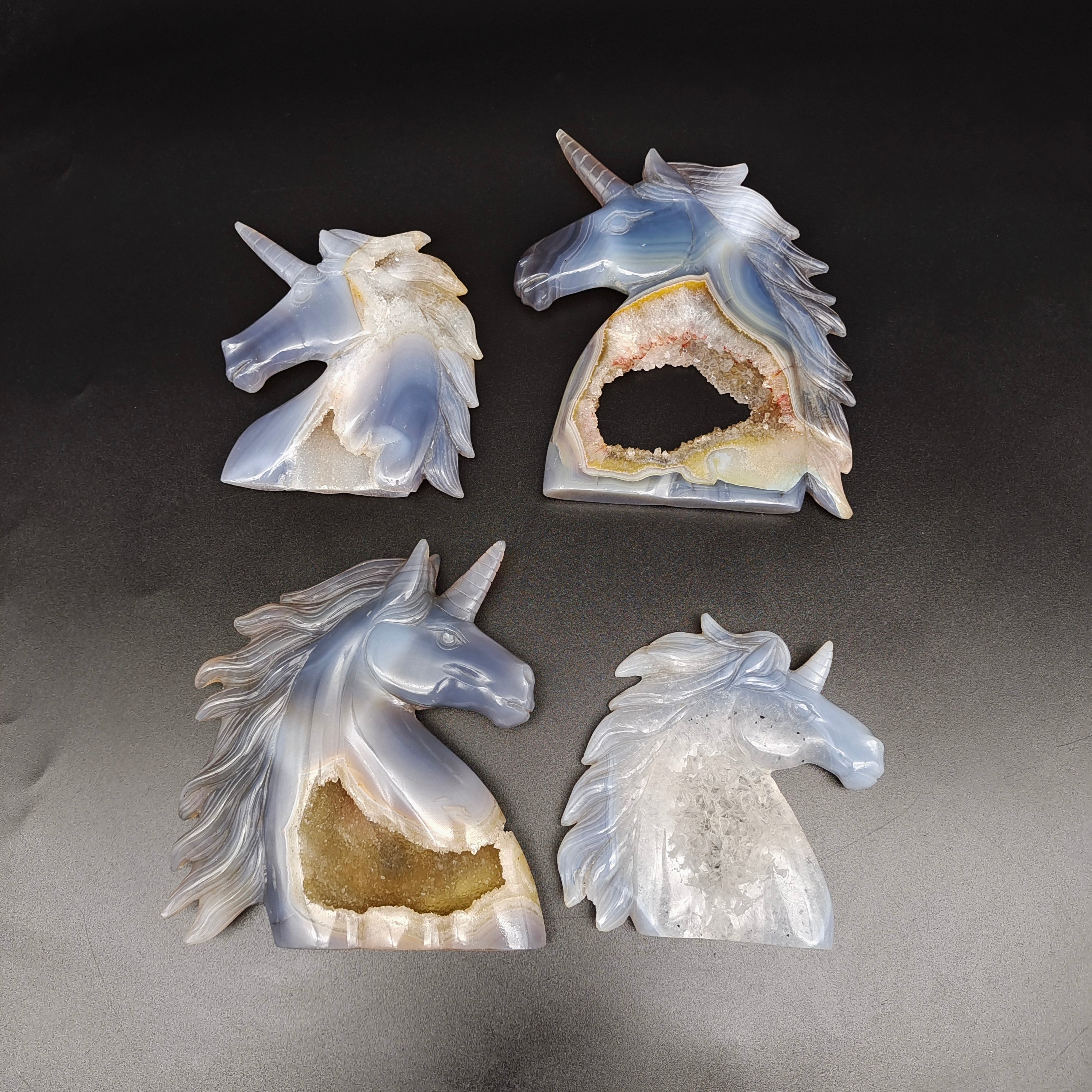 Agate geode unicorn