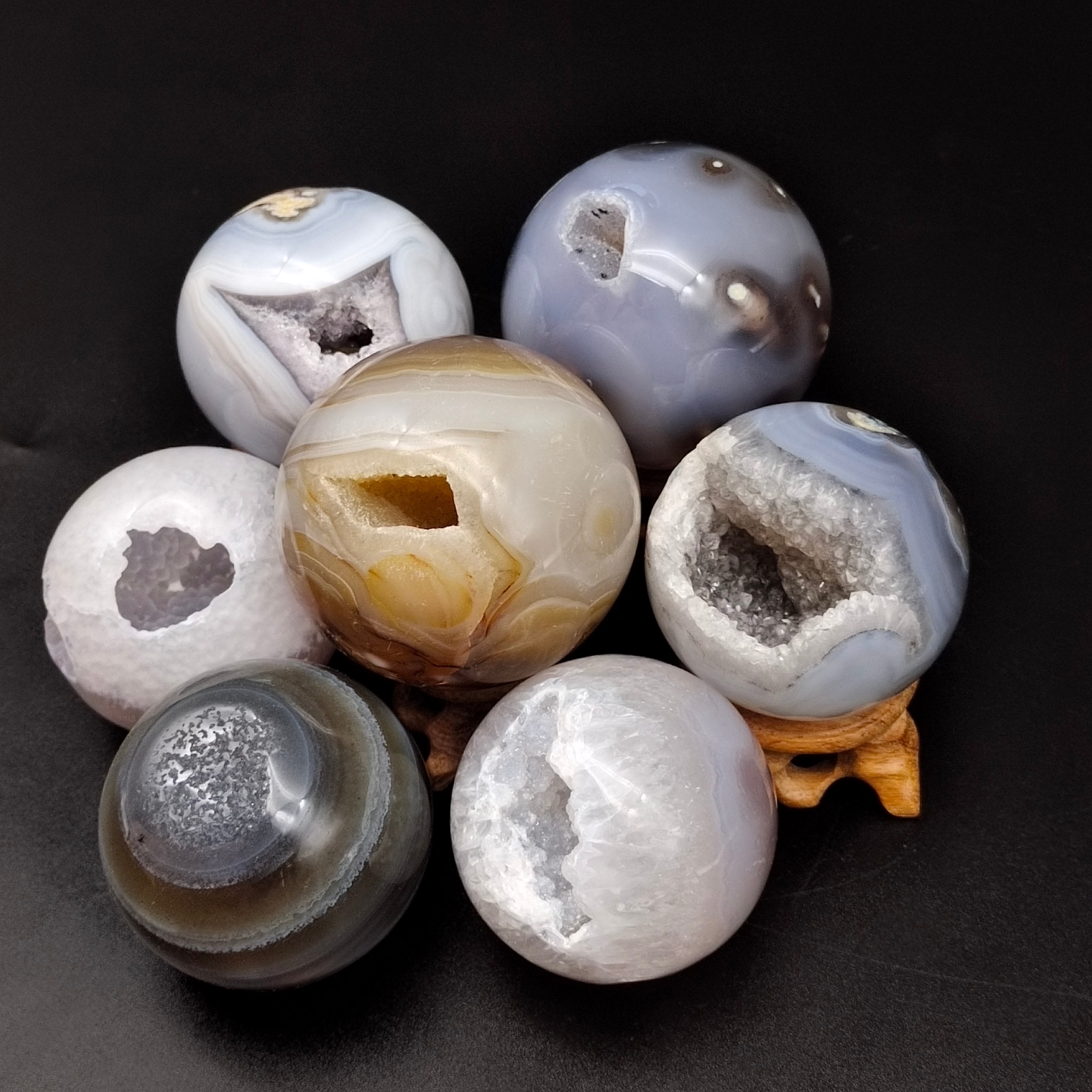 Agate geodes shpere