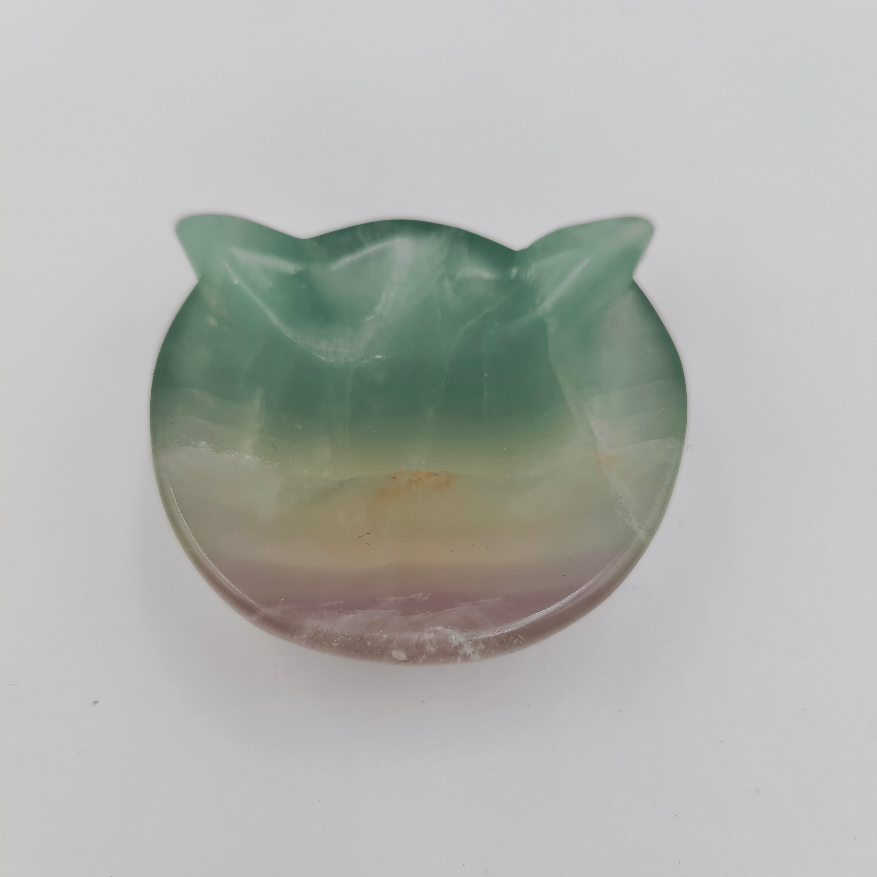 Fluorite cat bowl