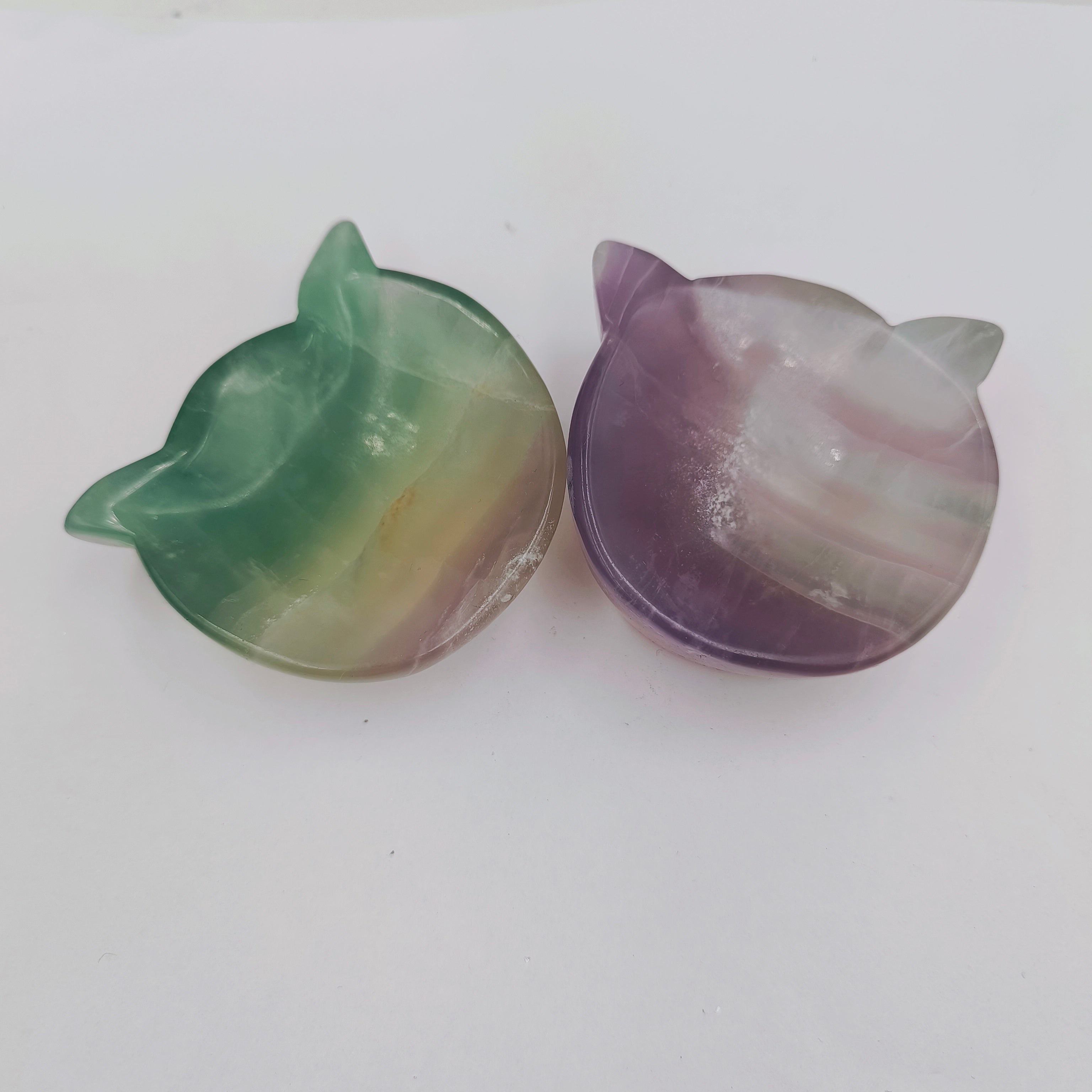 Fluorite cat bowl