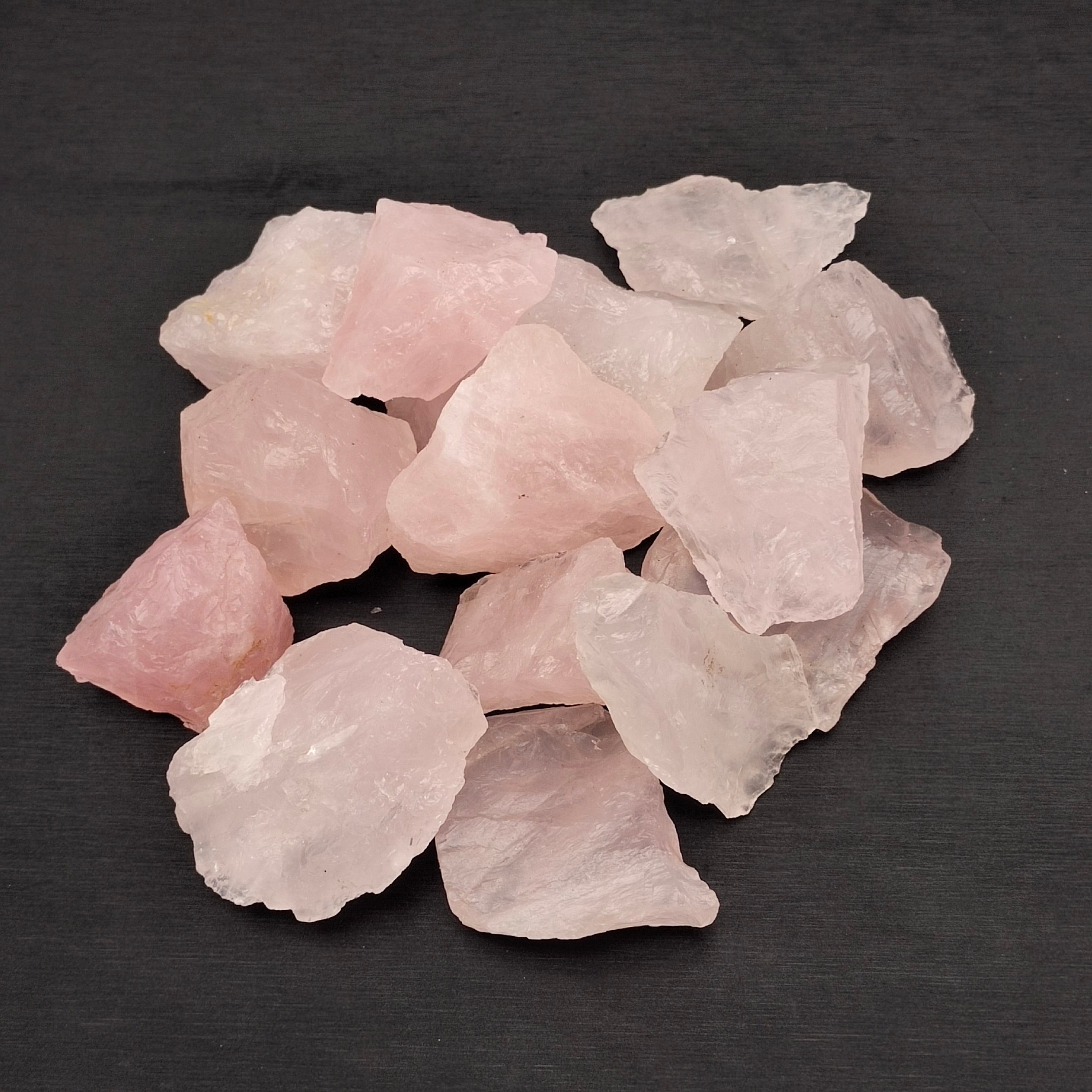 Rose quartz raw stone