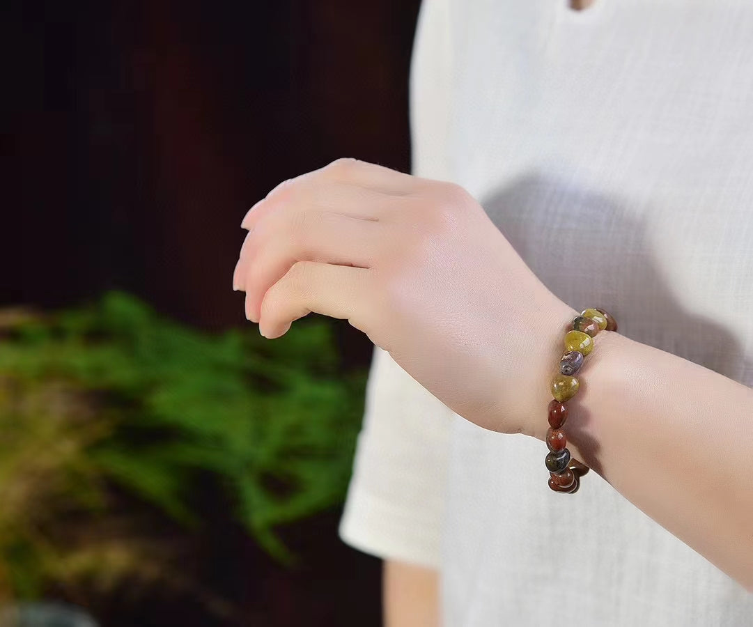 Heart-shaped bracelets of various materials