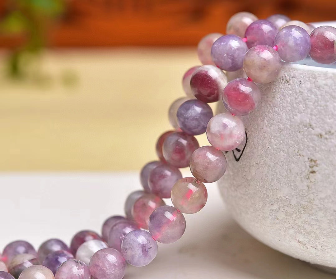 Plum blossom tourmaline beads