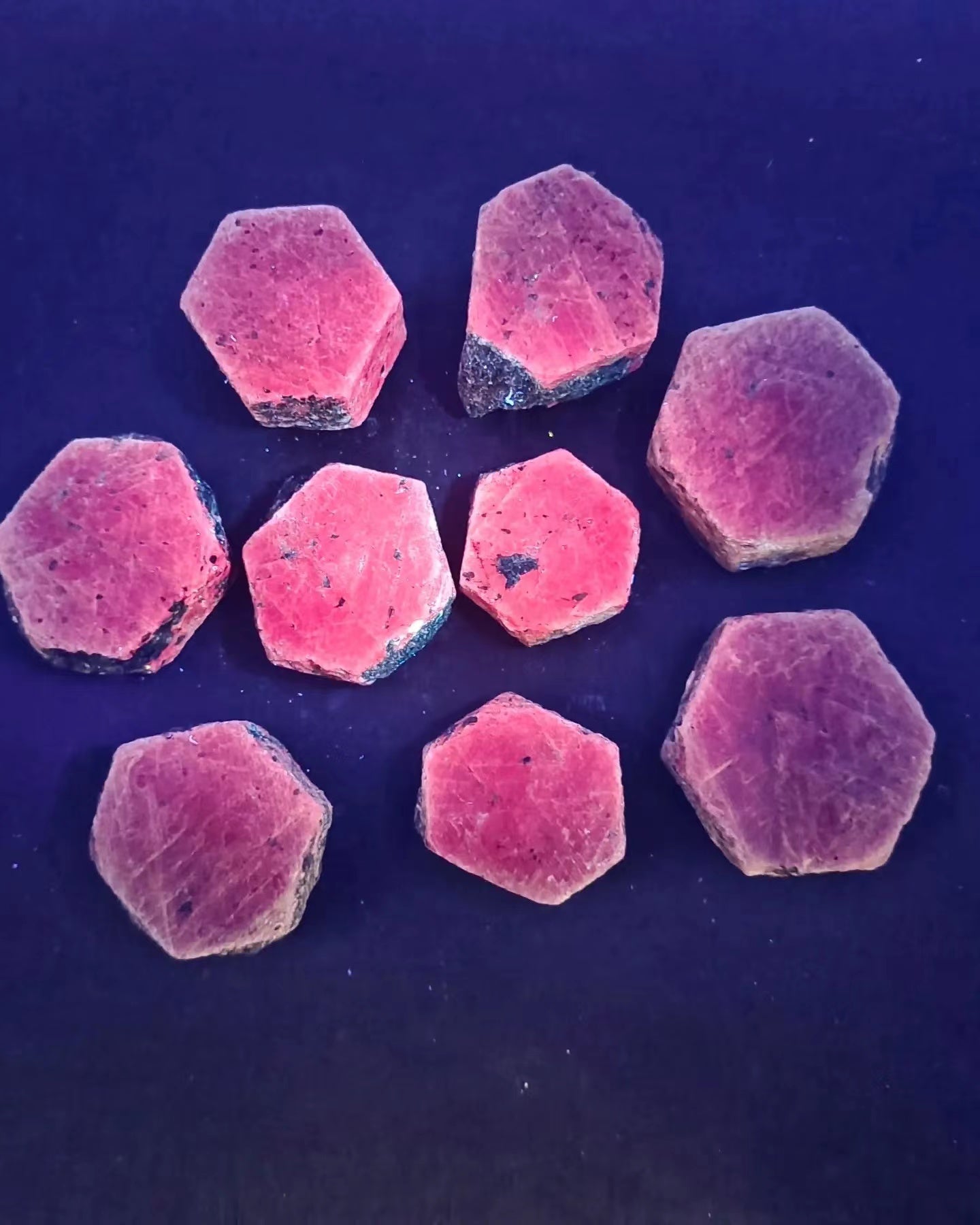 Red corundum