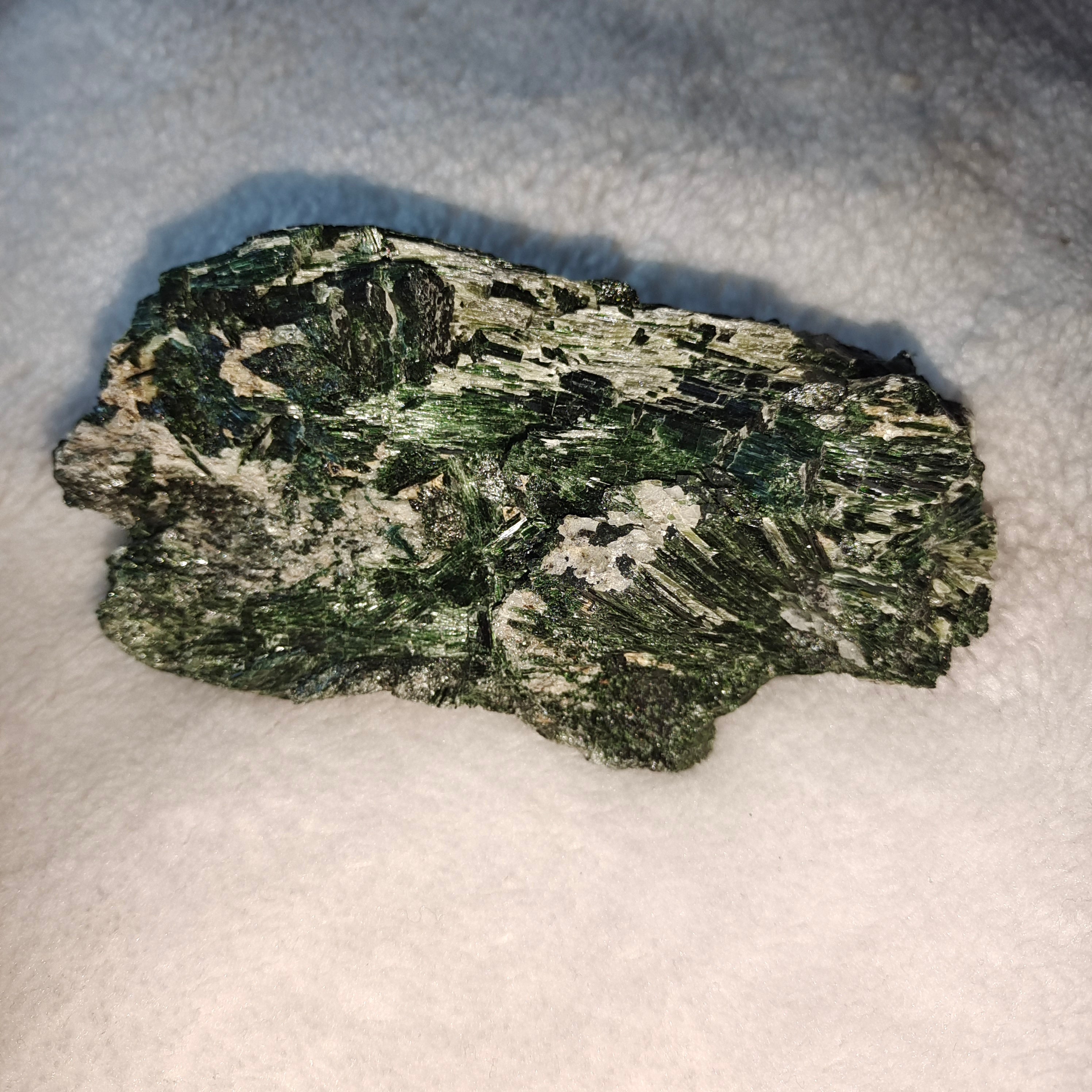 Green tourmaline specimen