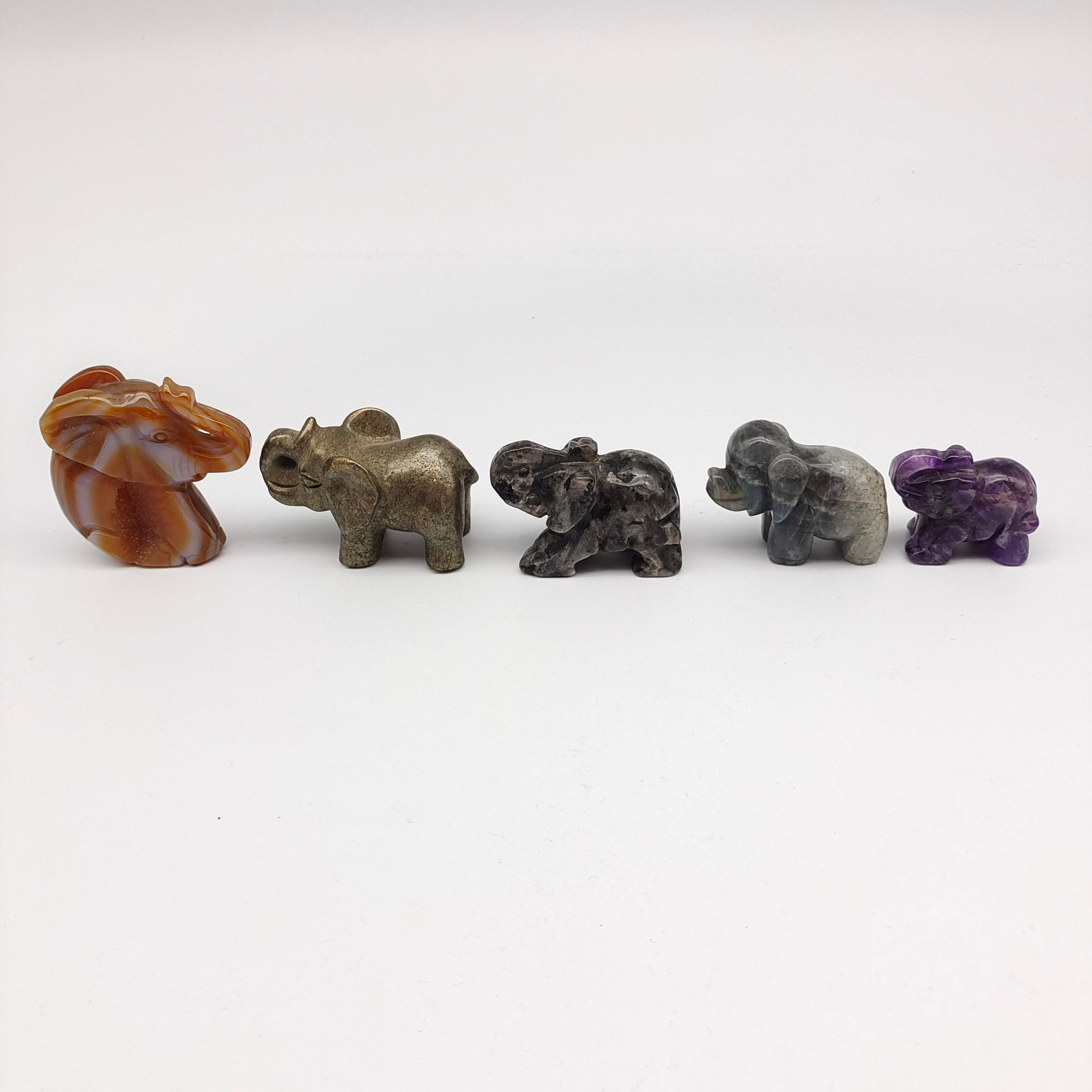 Elephants of various materials