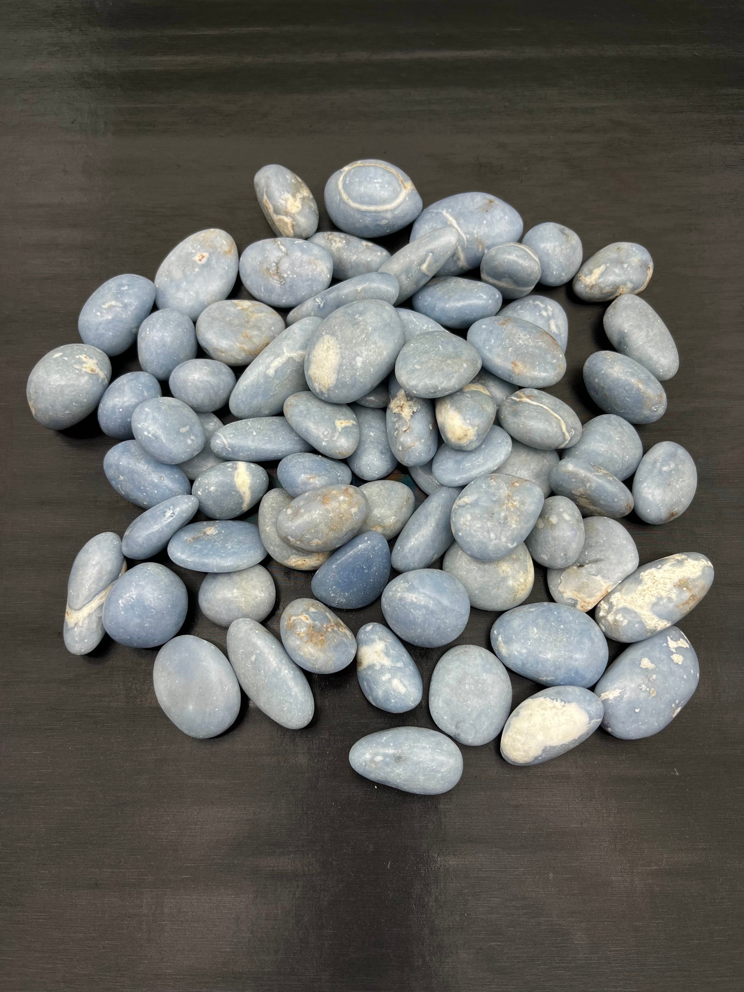 Blue angel stone tumbles