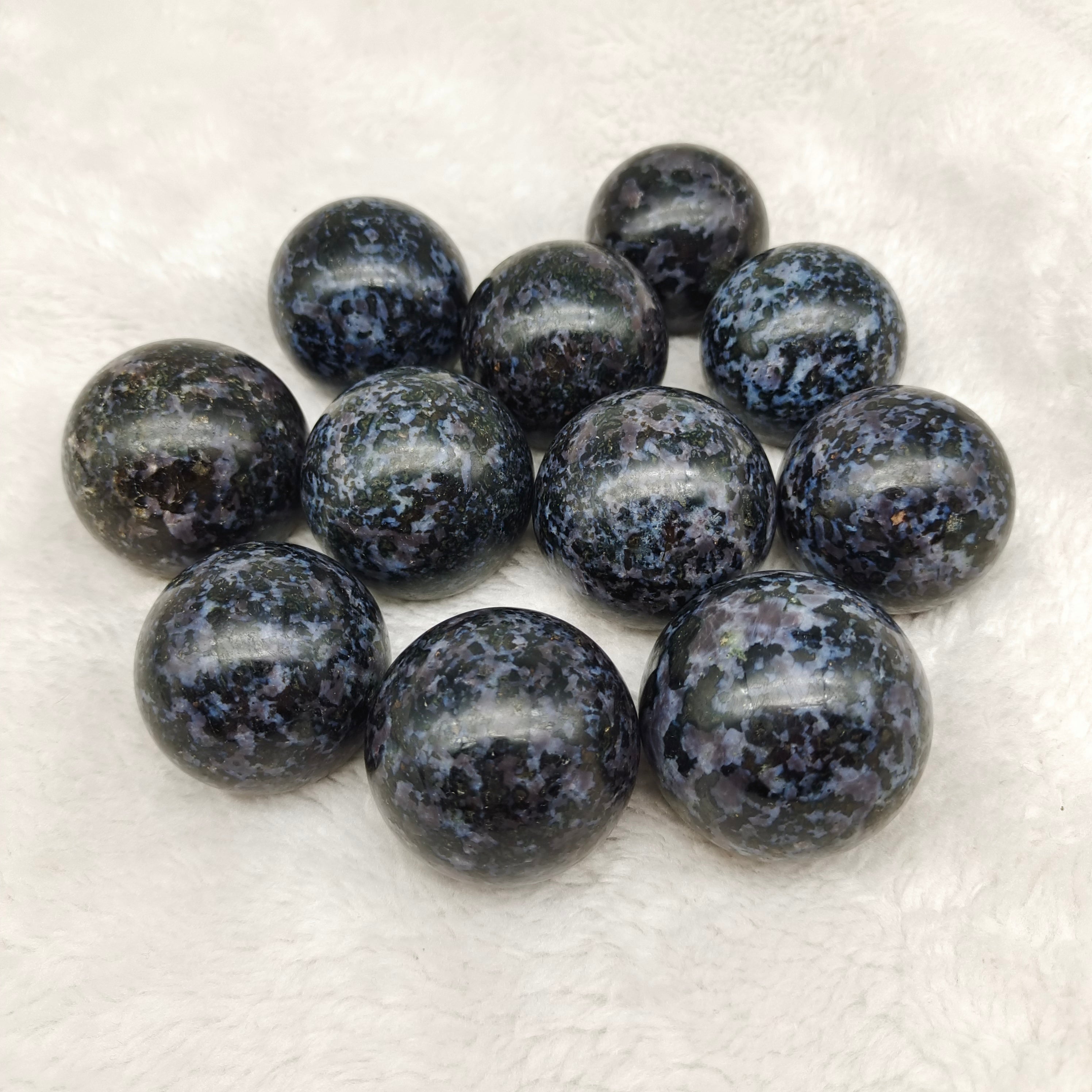 Indigo gabbro sphere