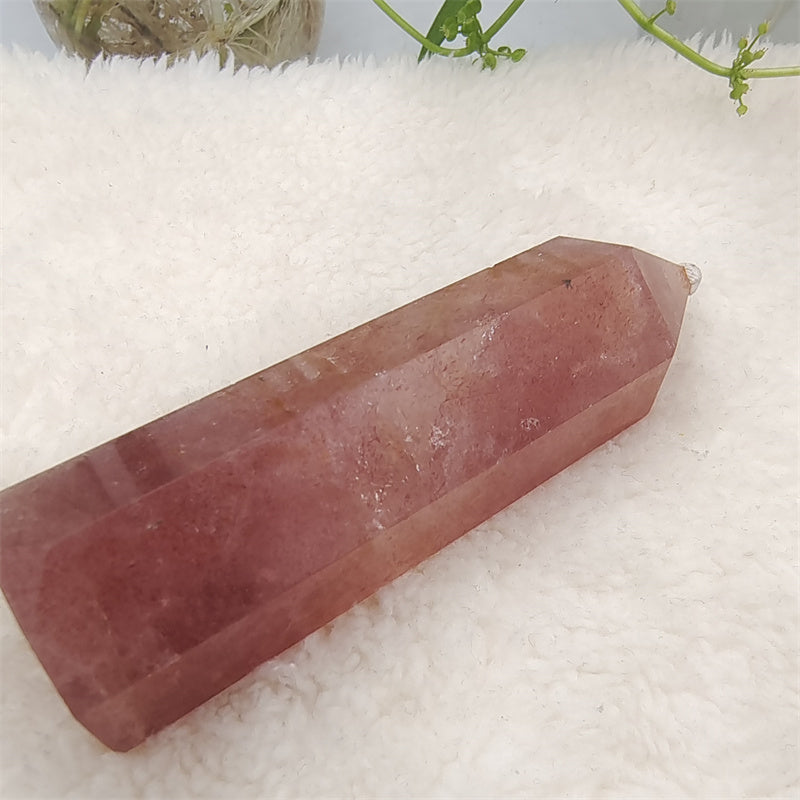 Strawberry quartz tower