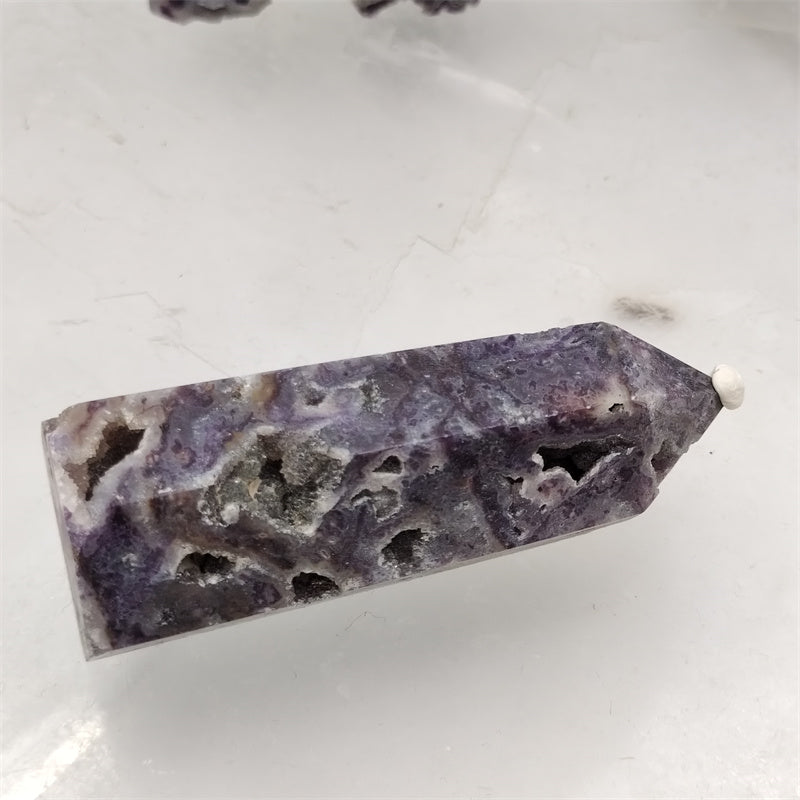 Purple sodalite tower