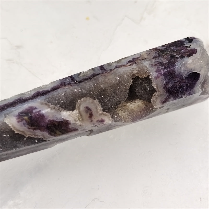 Purple sodalite tower