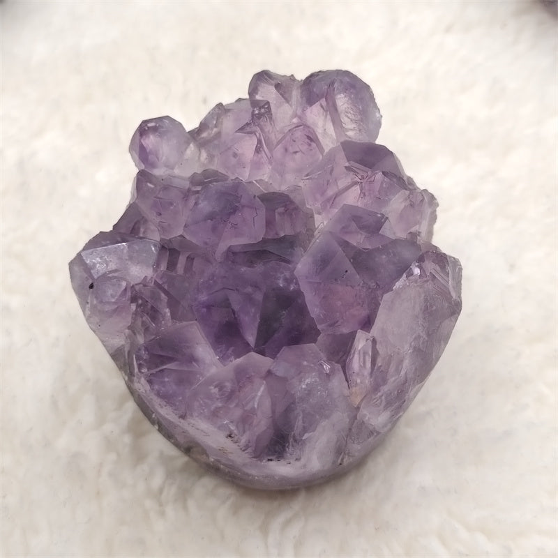 Amethyst cluster hedgehog