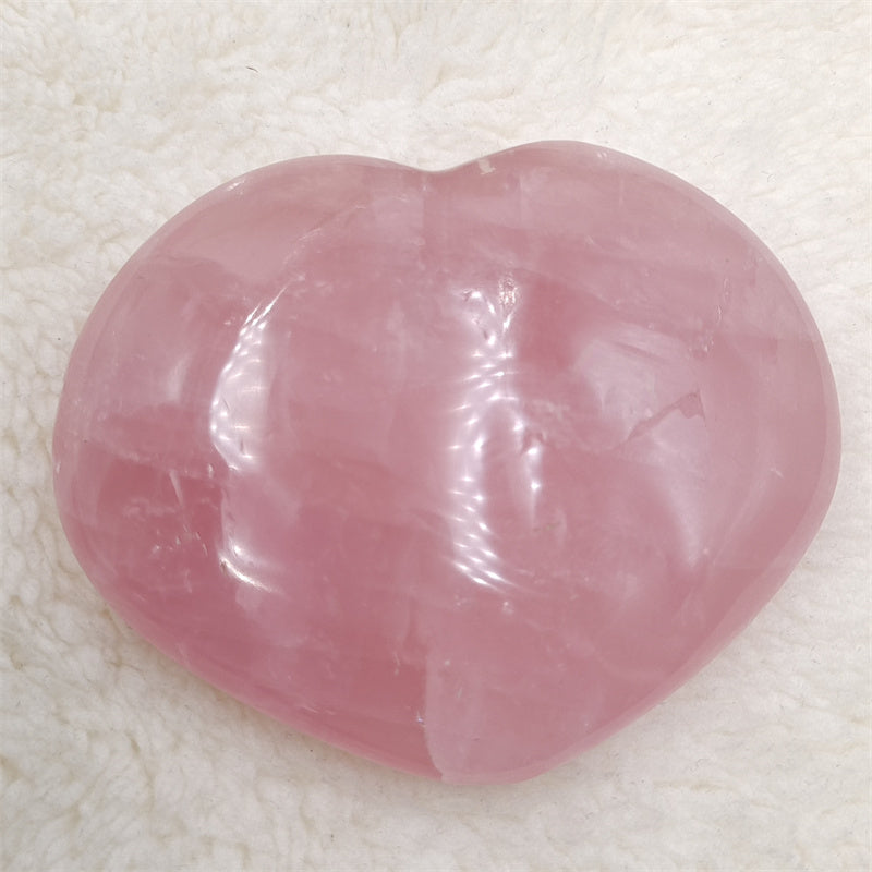 Rose quartz heart